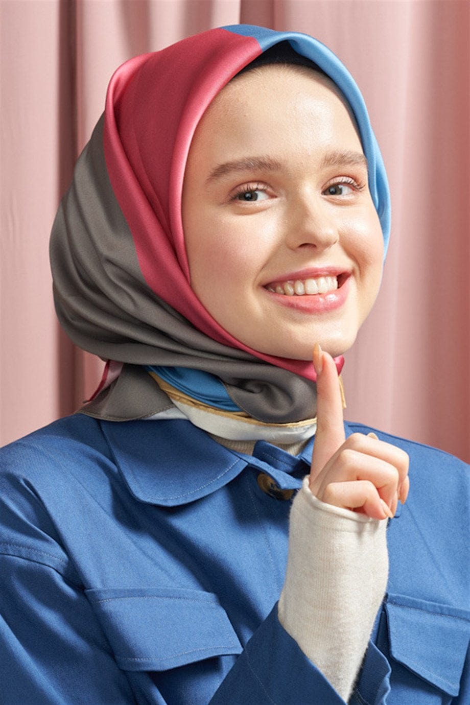 4 Color Versatile Twill Square Scarf