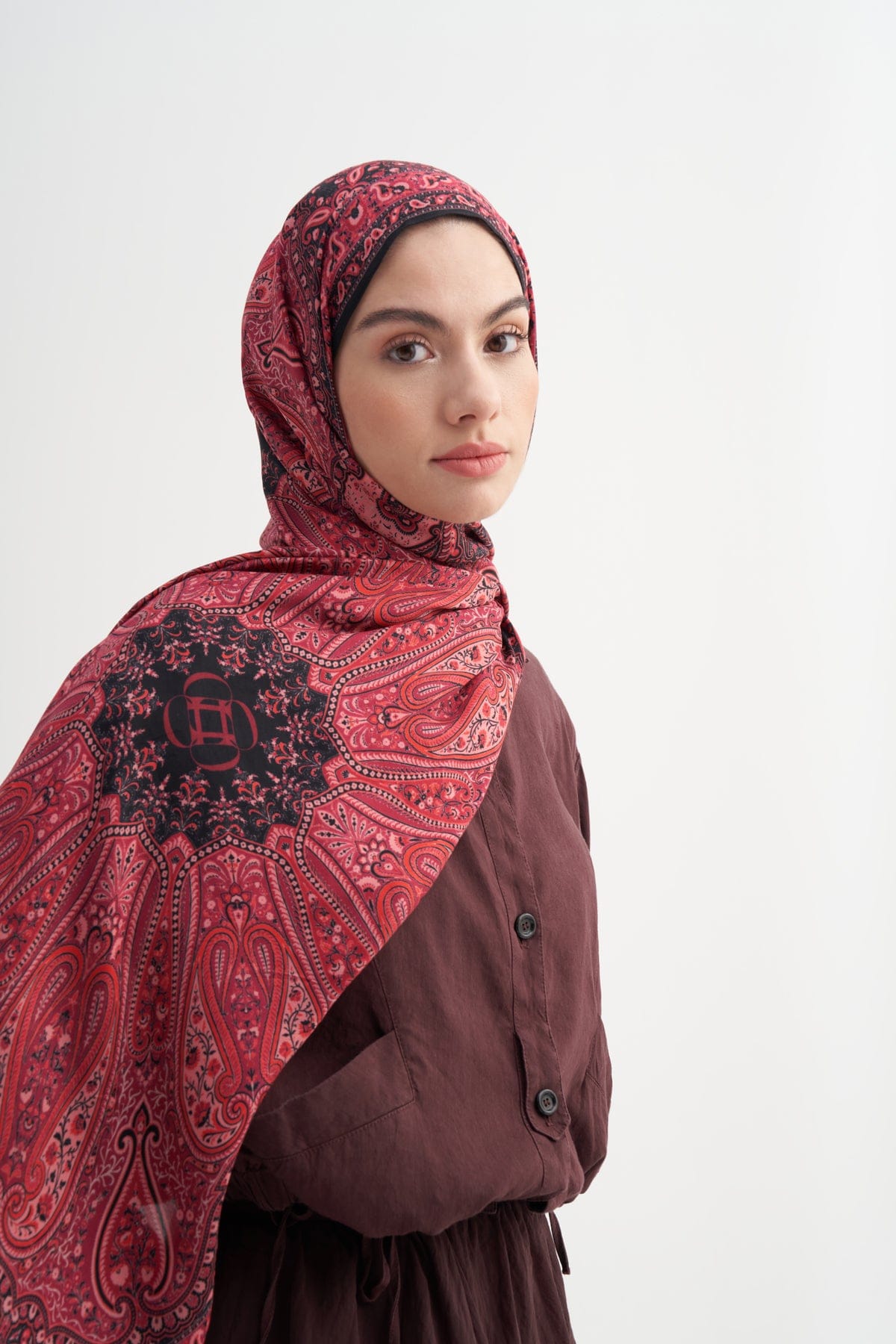 Aria Incira Viscose Scarf Fuchsia