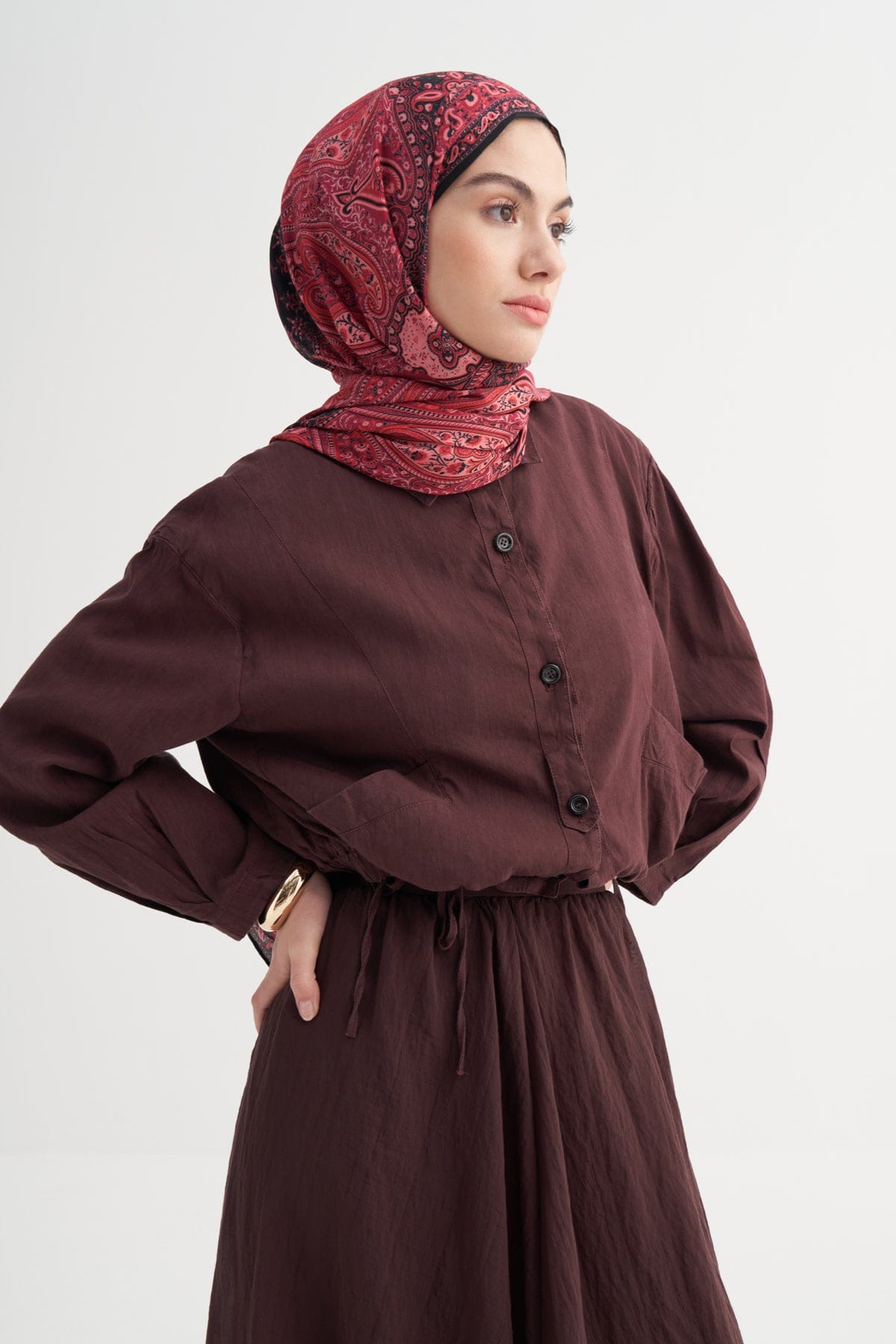 Aria Incira Viscose Scarf Fuchsia