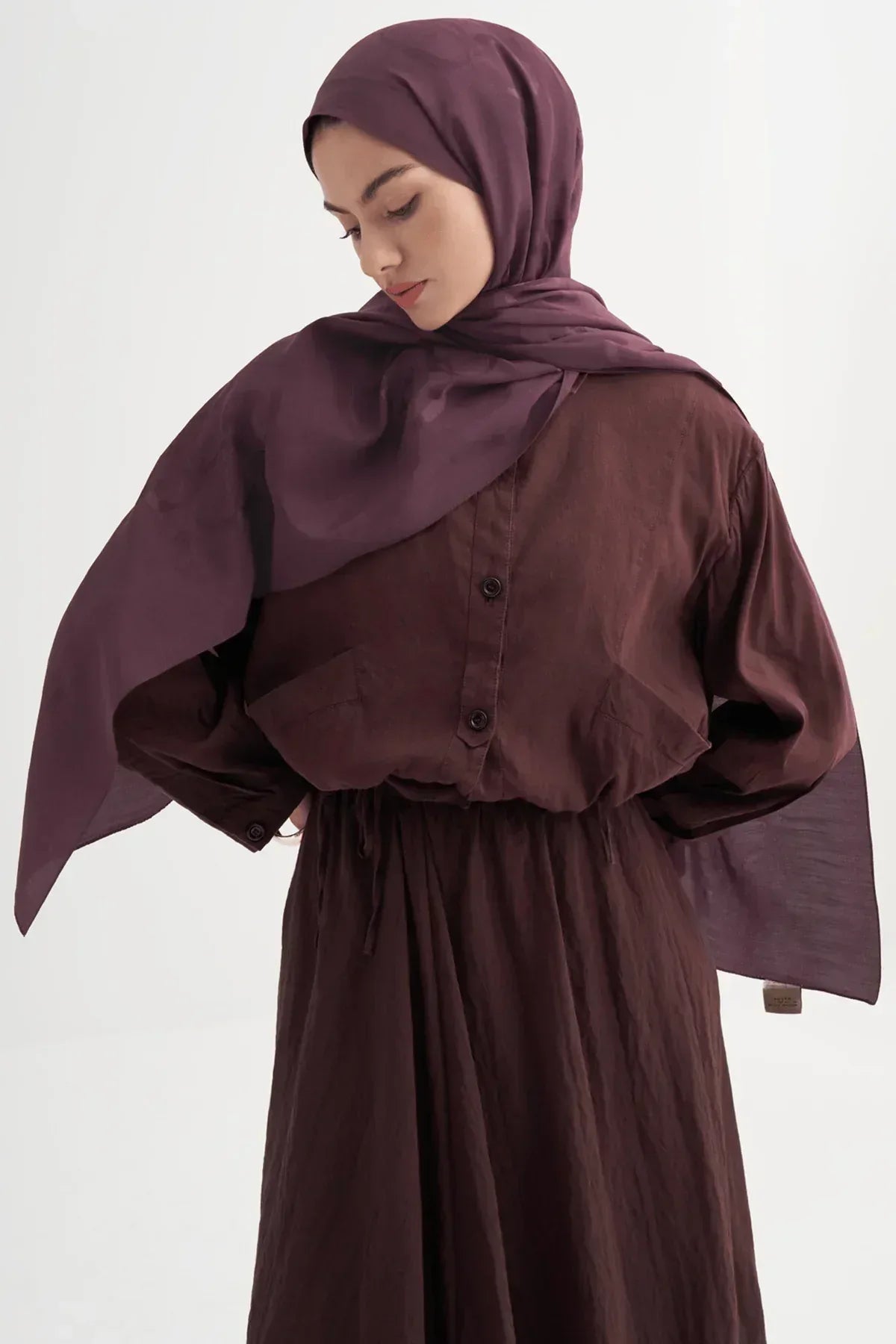 aura-pattern-rina-viscose-scarf-eggplant-purple-5128 - Carell Hijab