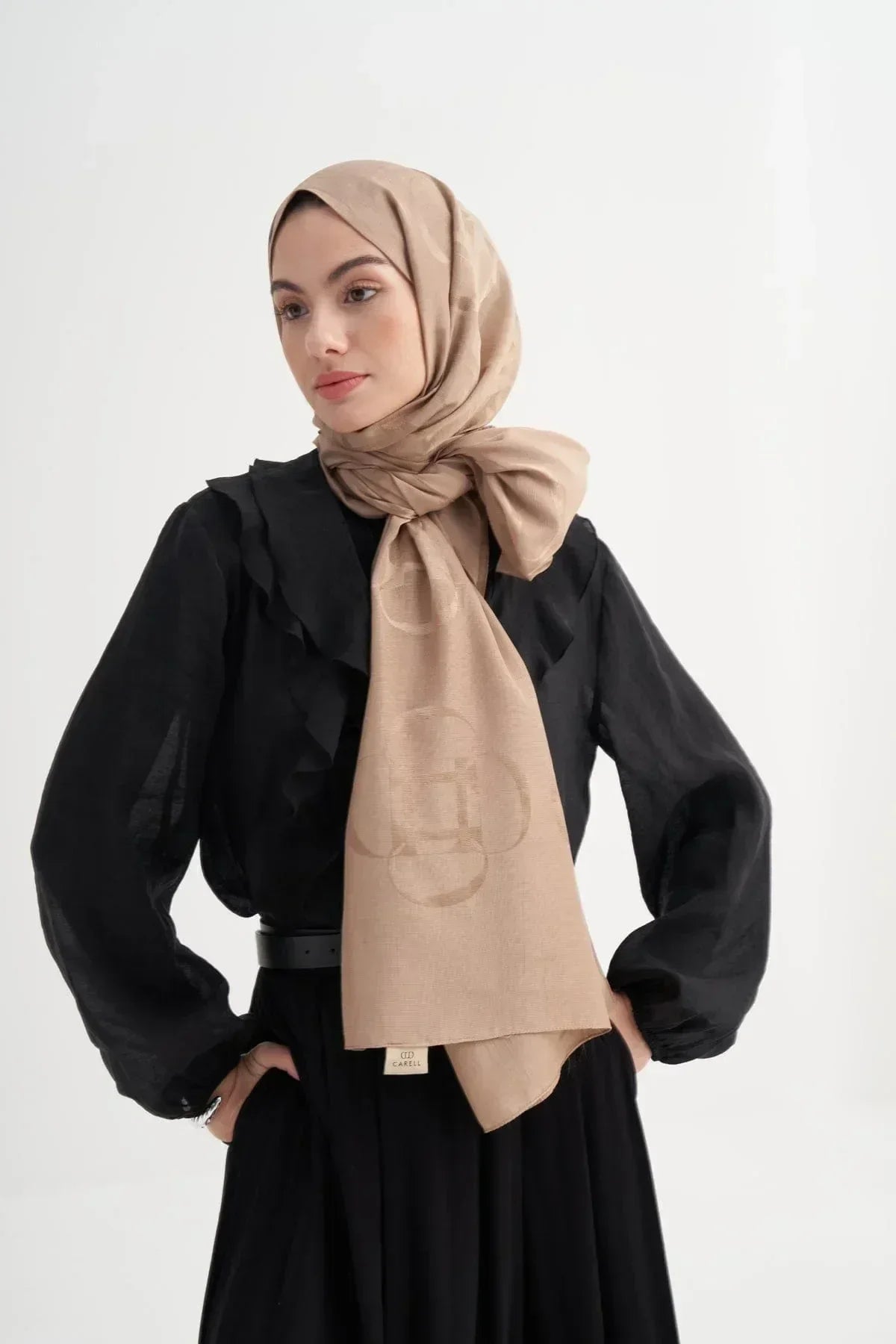 aura-pattern-rina-viscose-scarf-mink-4729 - Carell Hijab