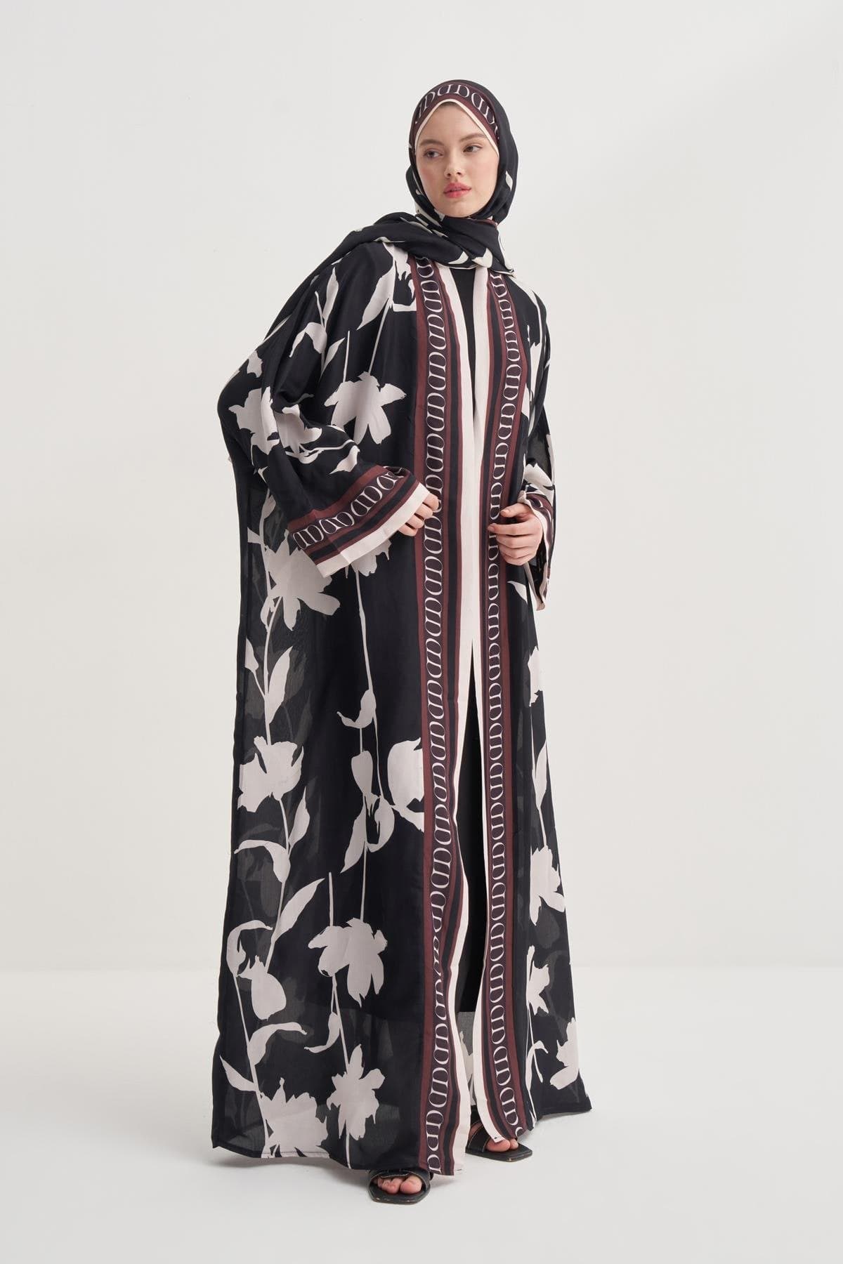 Azelina Viscose Abaya Black