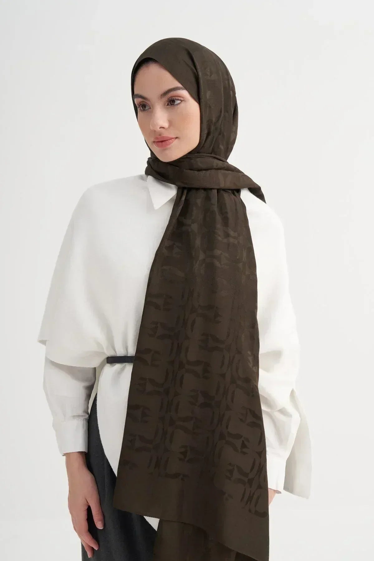 blok-pattern-rina-viscose-scarf-army-green-4706 - Carell Hijab