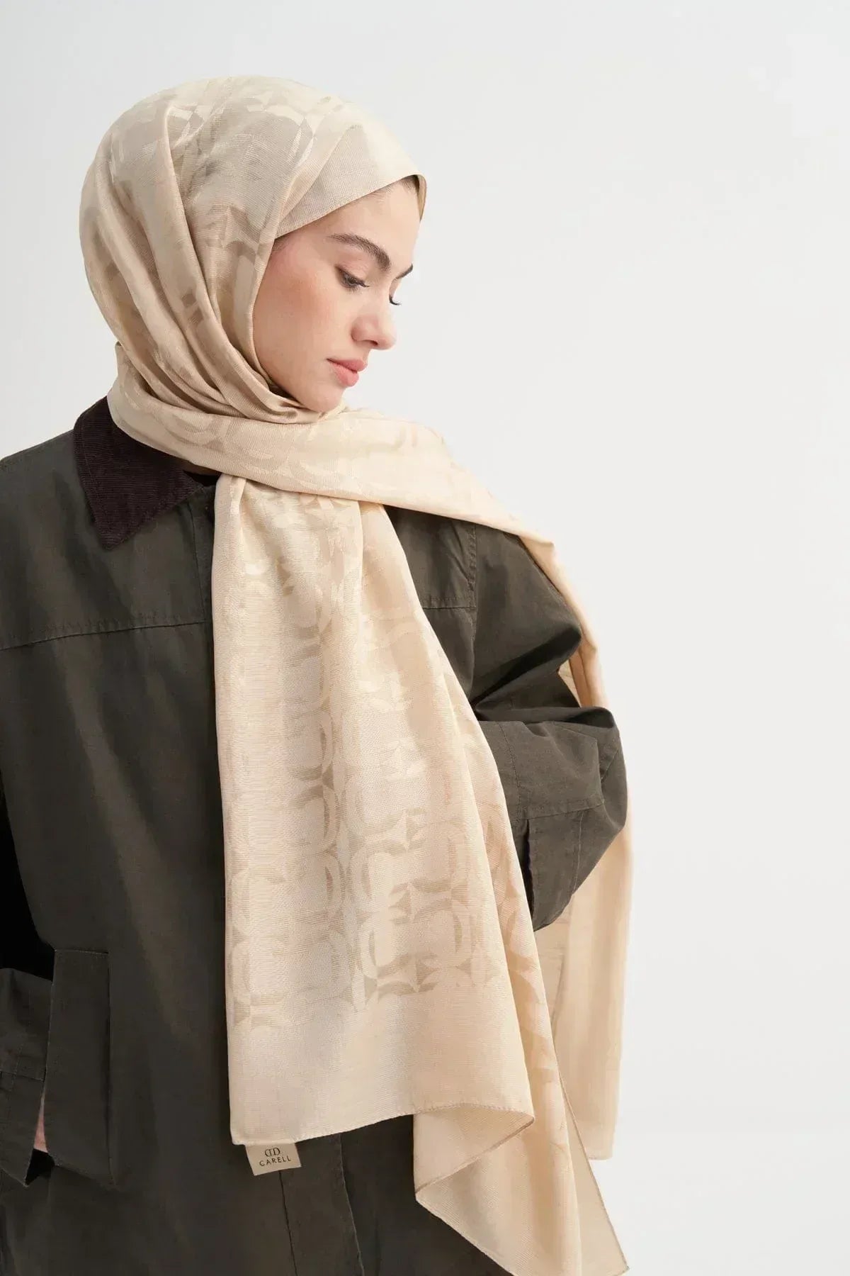 blok-pattern-rina-viscose-scarf-camel-4736 - Carell Hijab
