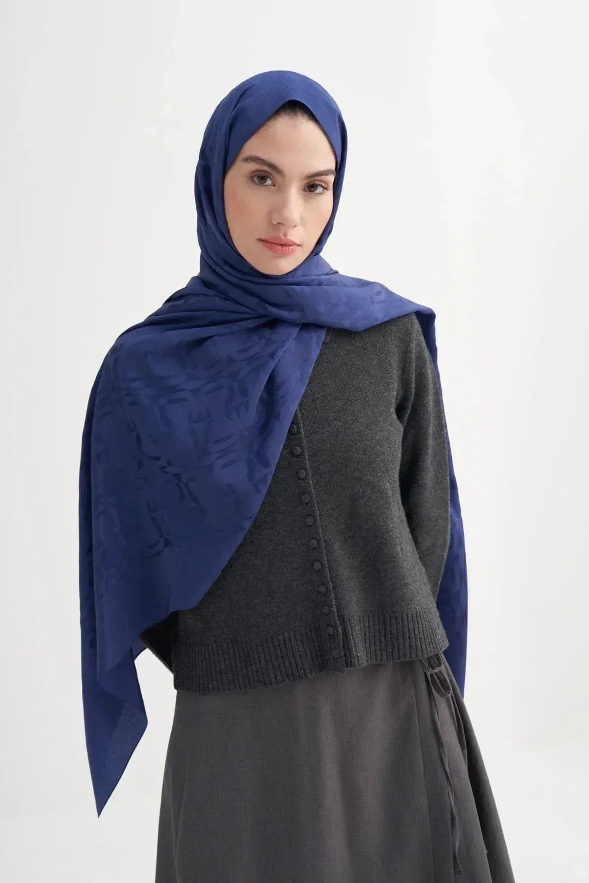 blok-pattern-rina-viscose-scarf-deep-blue-4660 - Carell Hijab