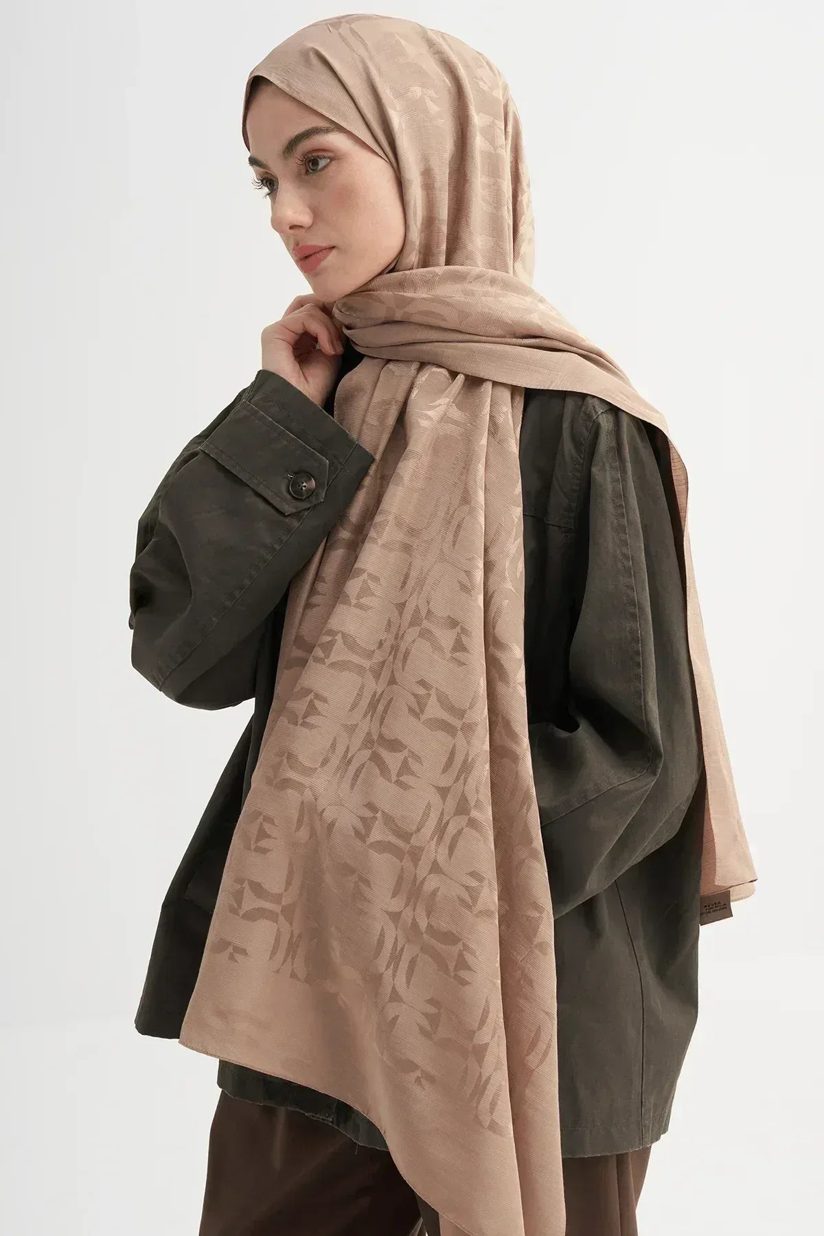 blok-pattern-rina-viscose-scarf-mink-4568 - Carell Hijab