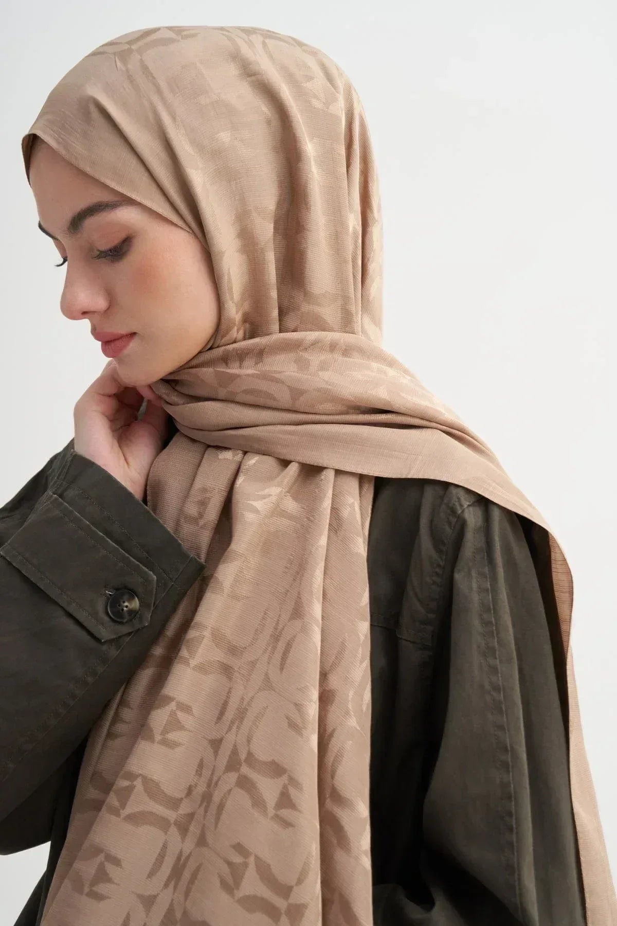 blok-pattern-rina-viscose-scarf-mink-4727 - Carell Hijab