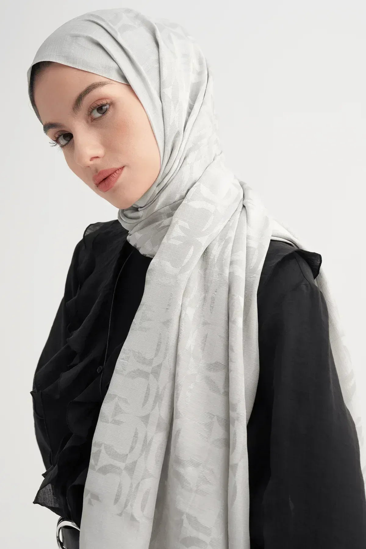 blok-pattern-rina-viscose-scarf-silver-4535 - Carell Hijab