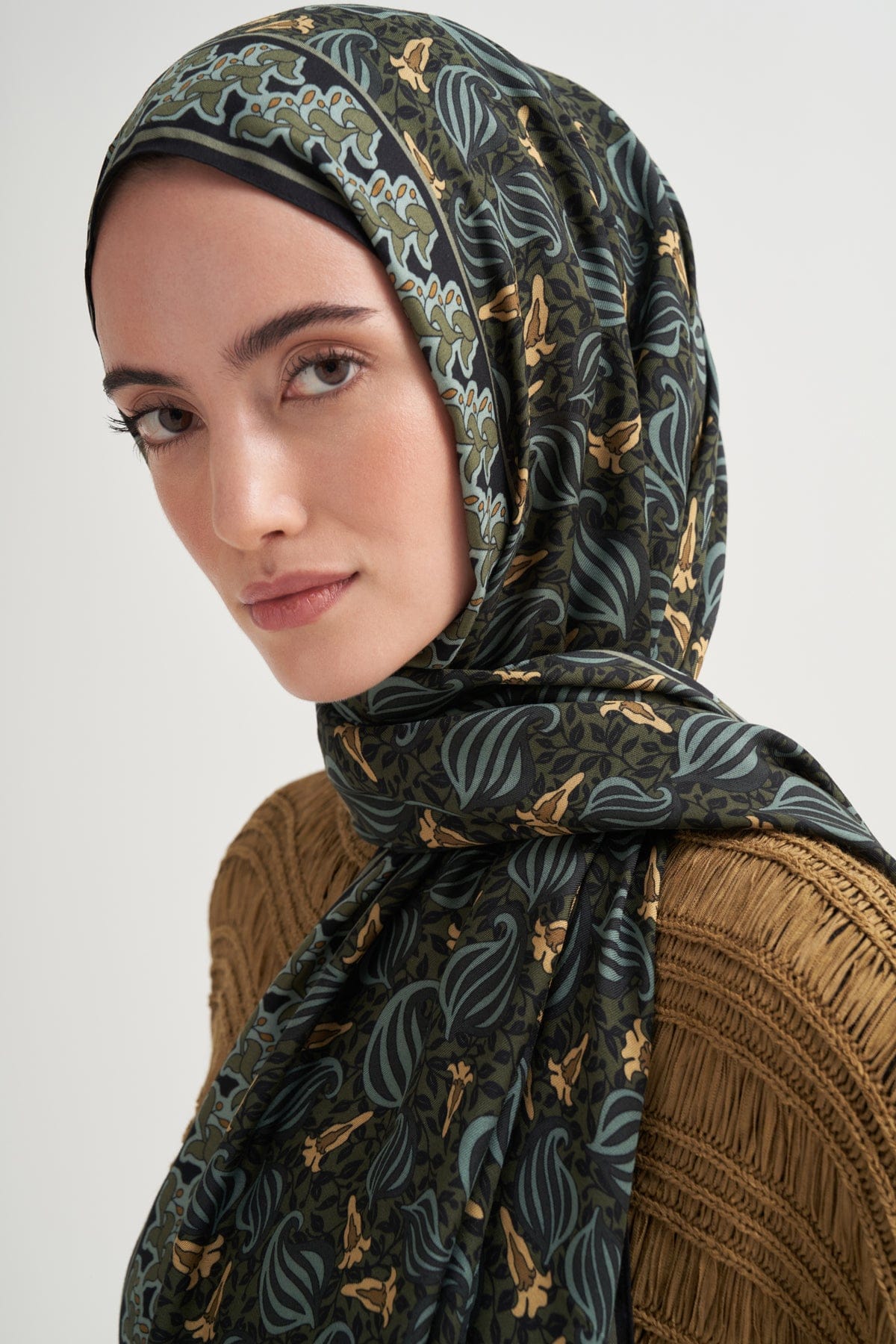 Bloom Incira Viscose Scarf Army Green