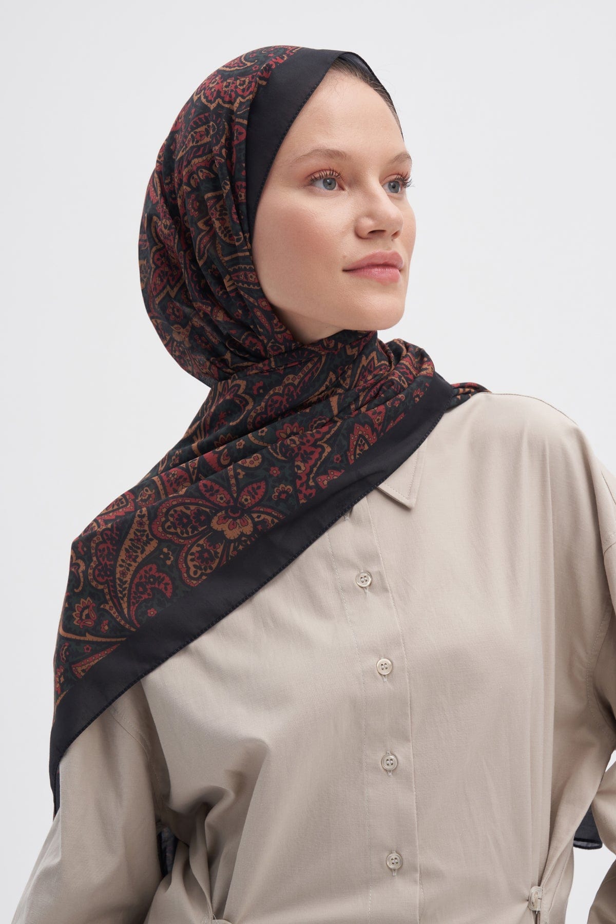 Bloom Nilla Cotton Scarf Dark