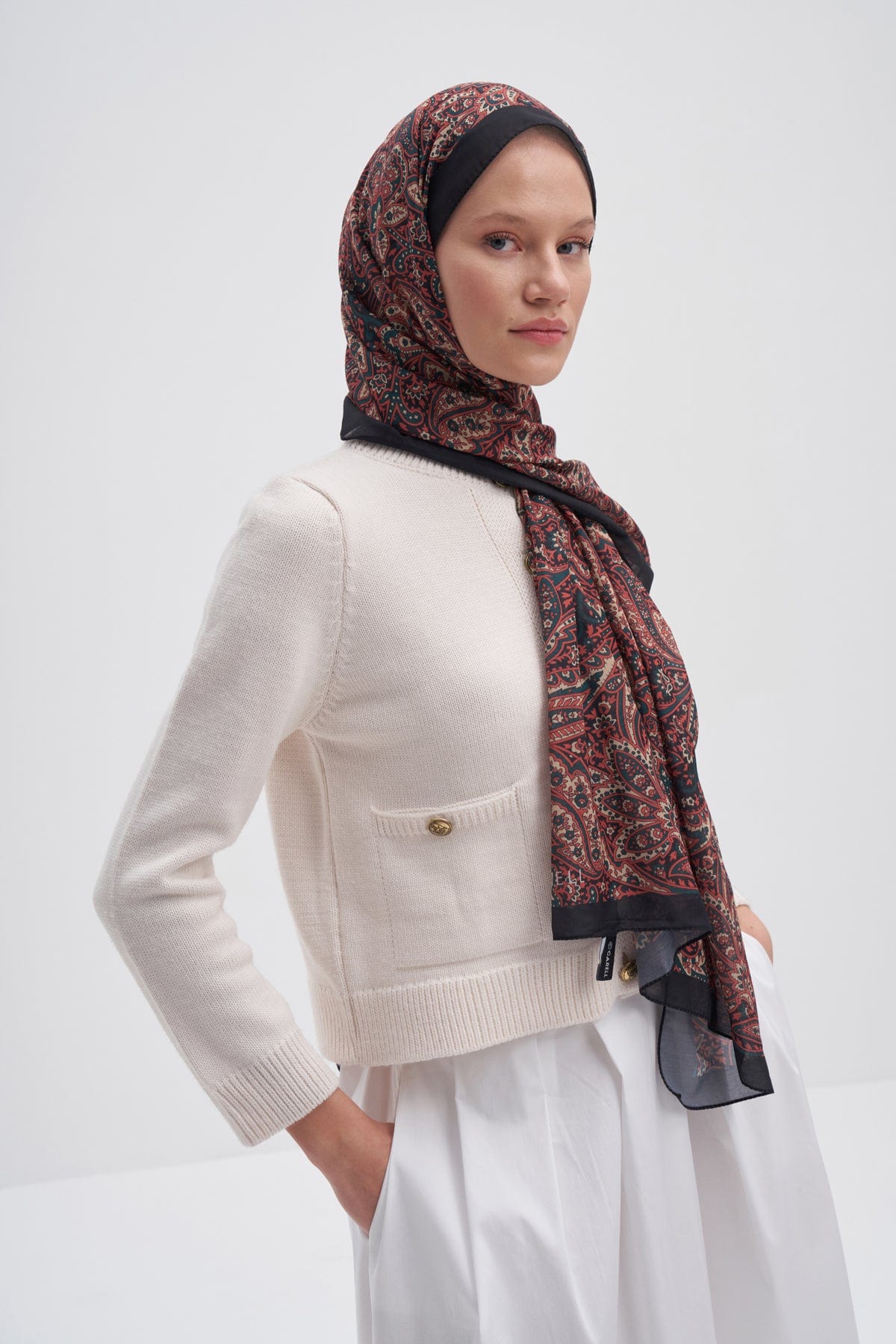 Bloom Nilla Cotton Scarf Tile