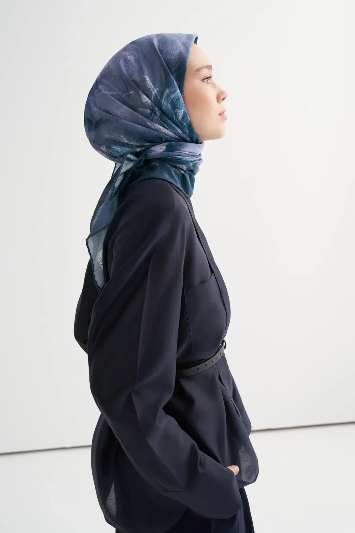 bloomia-soft-scarf-blue-4900 - Carell Hijab