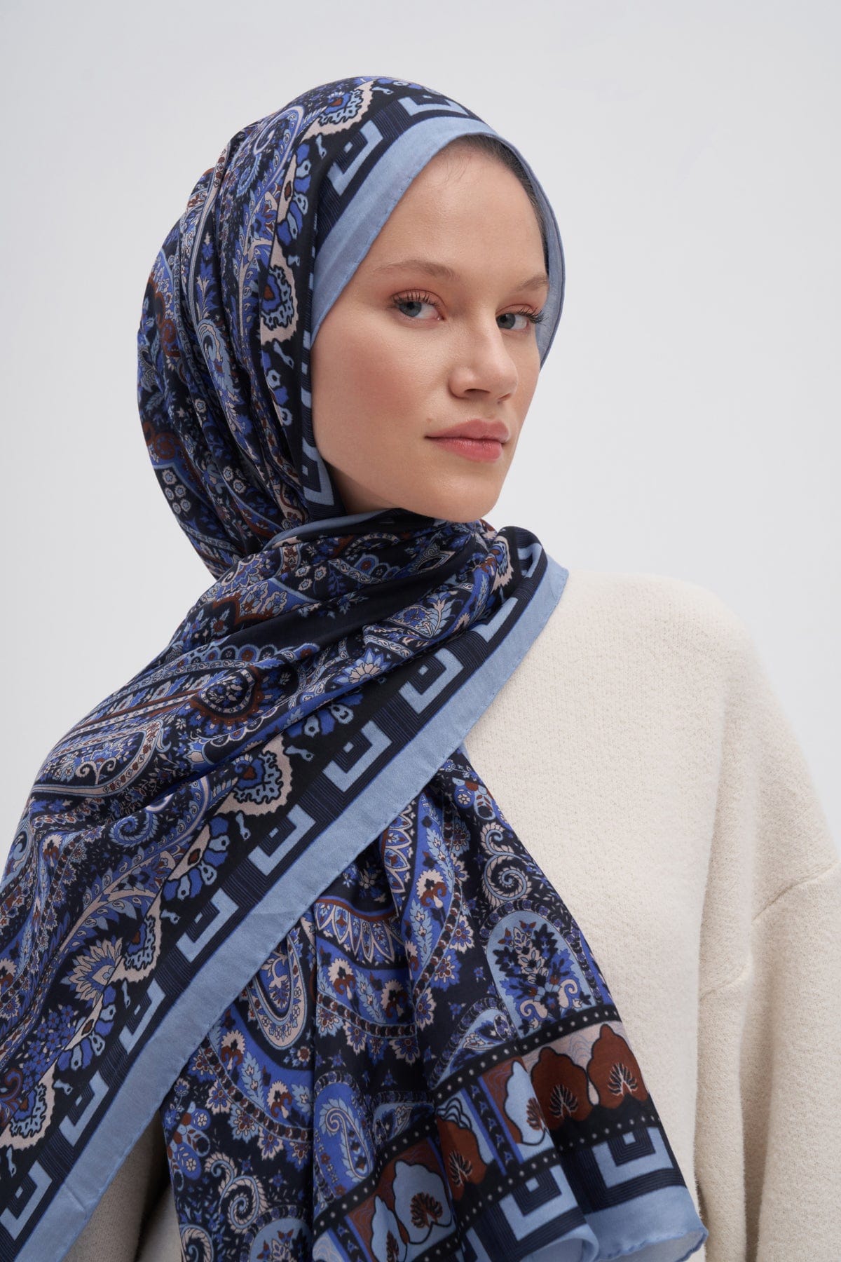 Breeze Early Silk Scarf Indigo