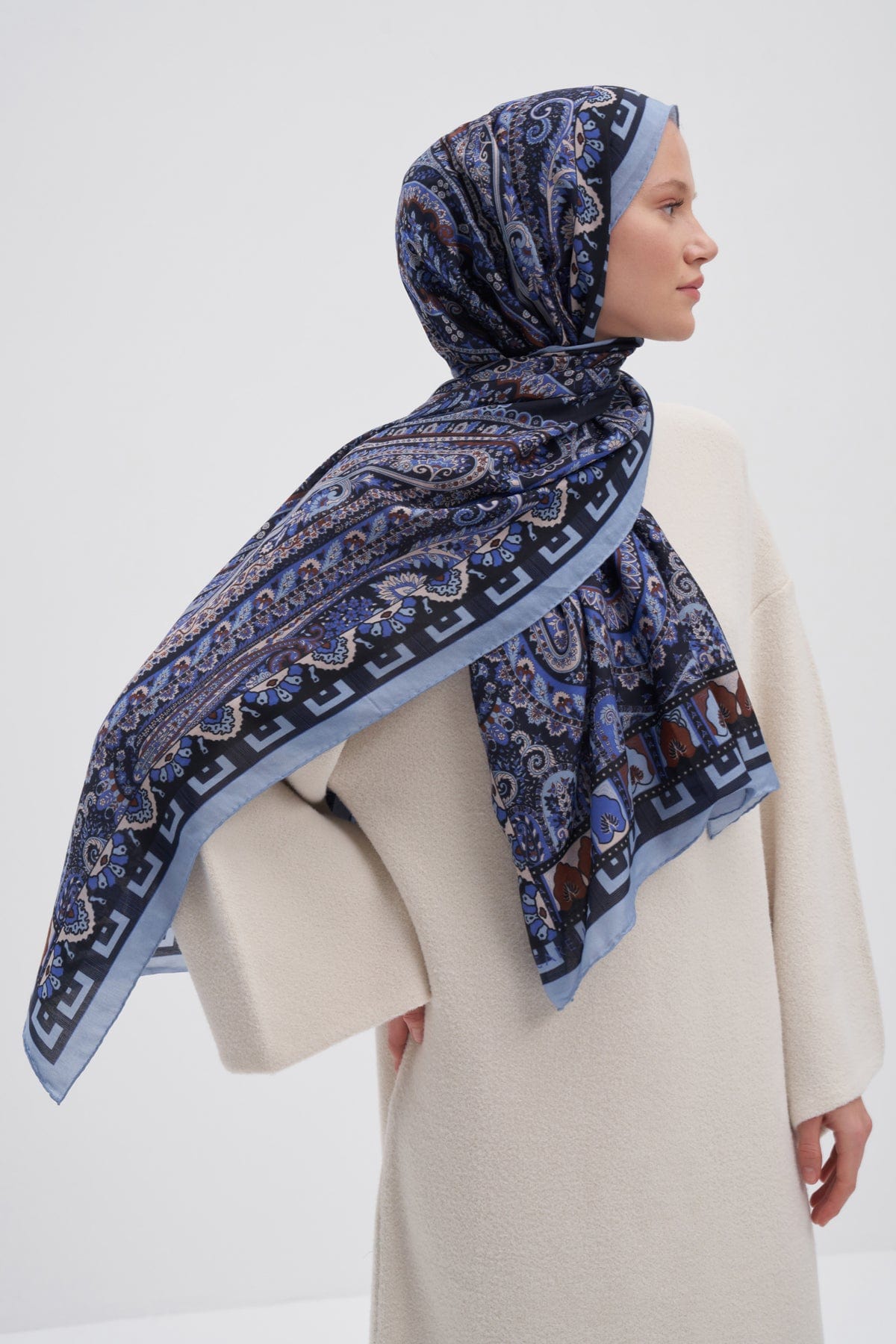 Breeze Early Silk Scarf Indigo