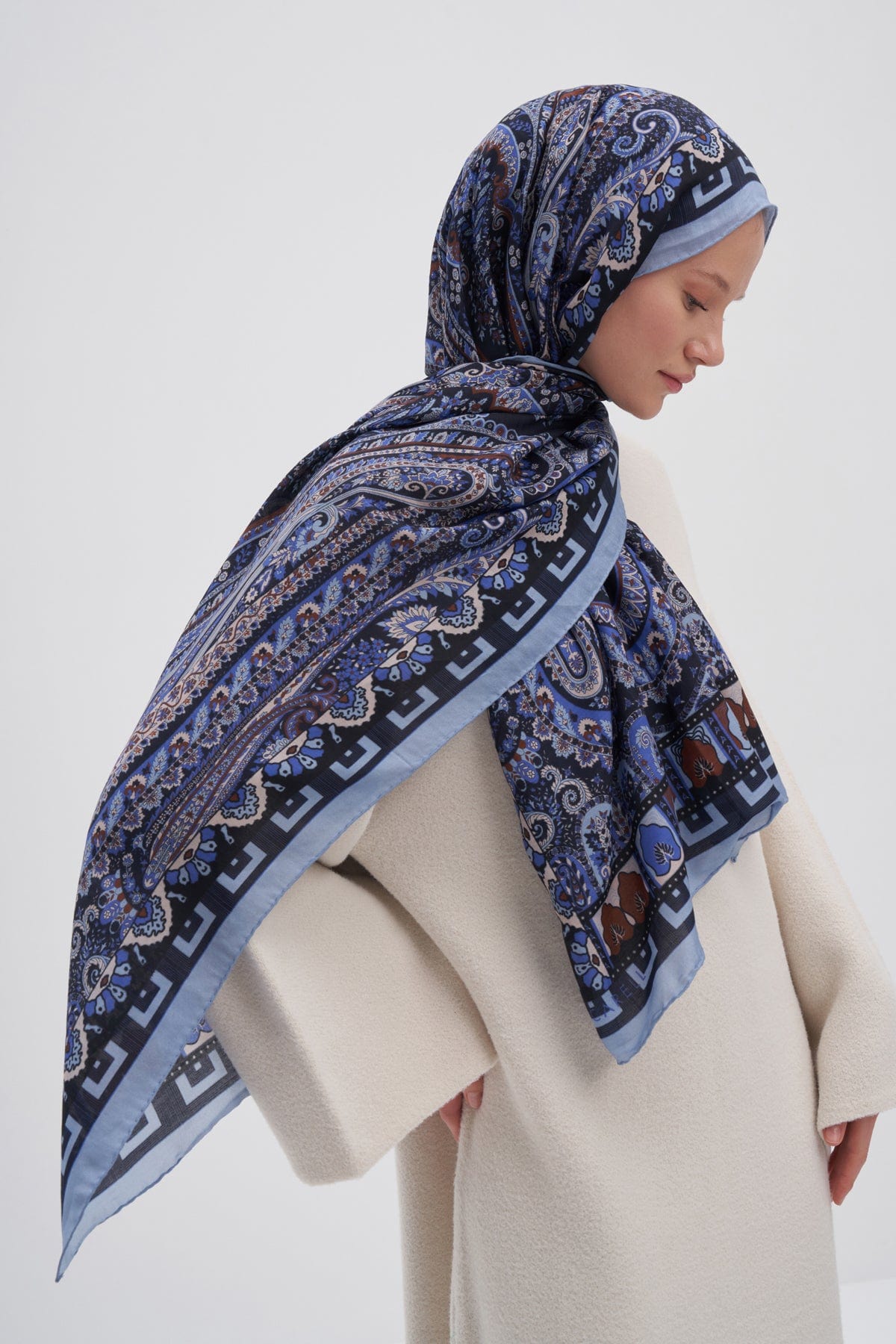 Breeze Early Silk Scarf Indigo