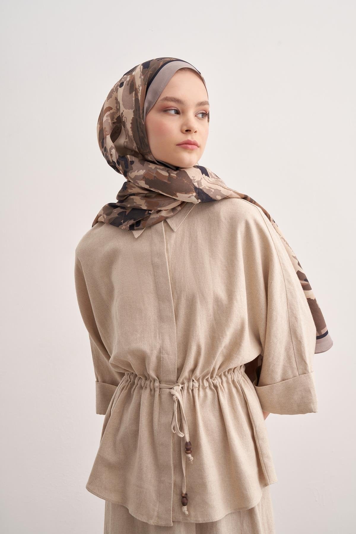 Brush Vela Viscose Scarf Mink