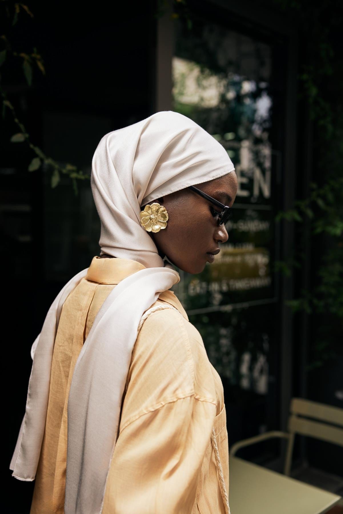 Chantouk Reversible Silk Scarf Camel