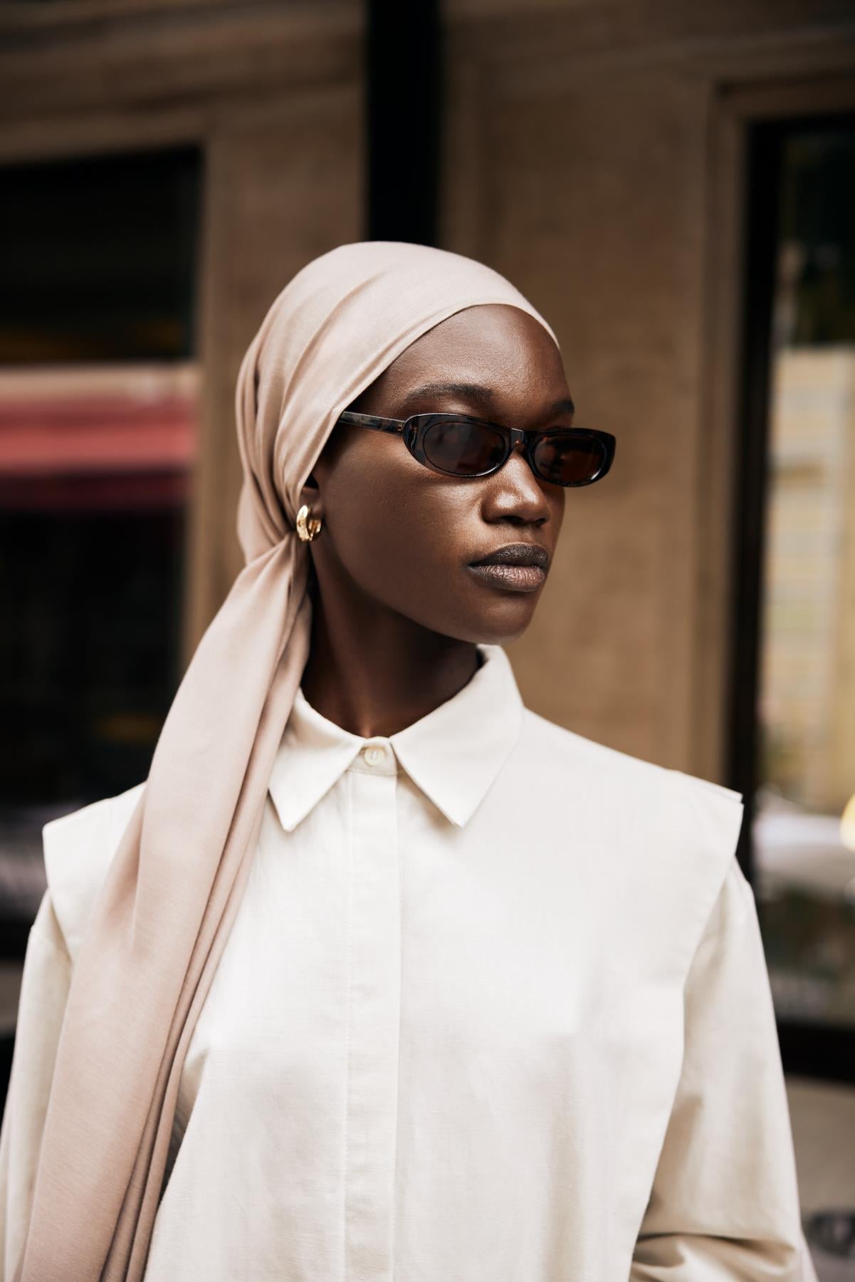 Chantouk Reversible Silk Scarf Mink