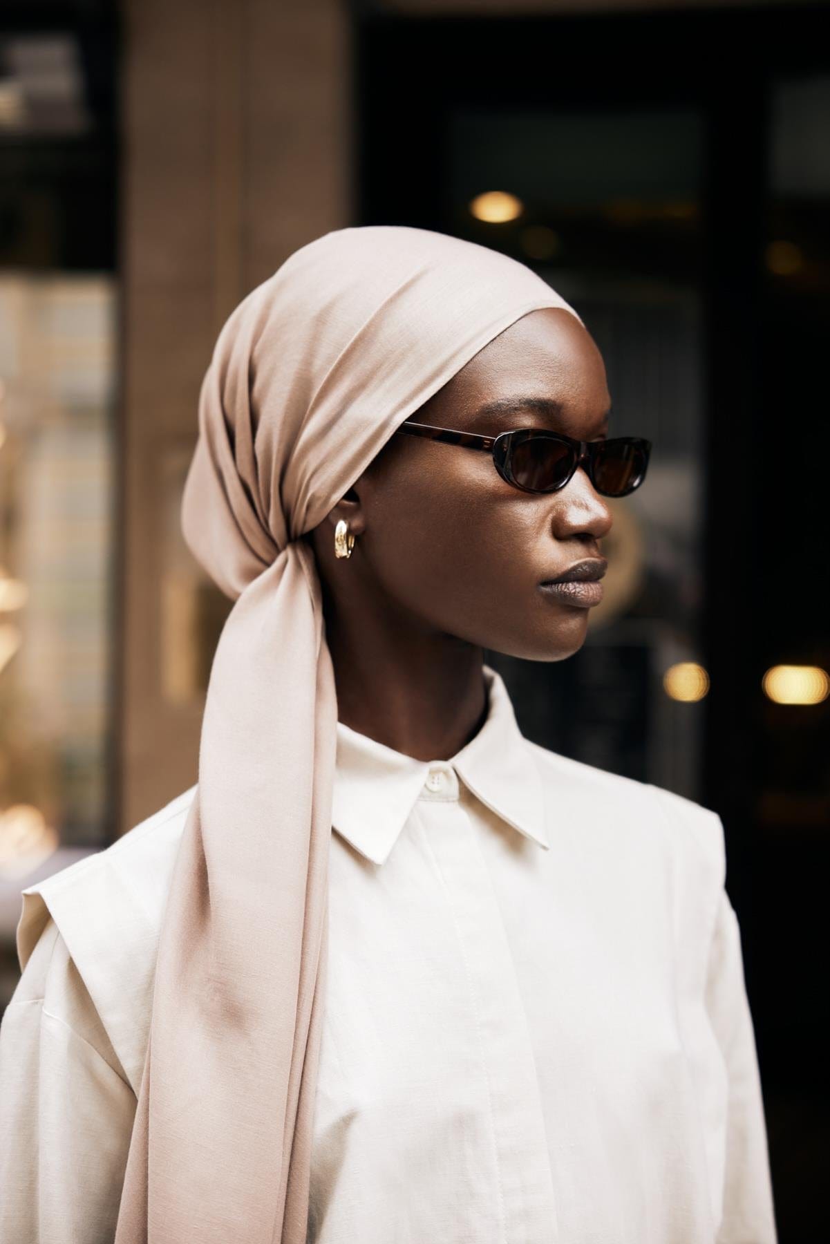Chantouk Reversible Silk Scarf Mink