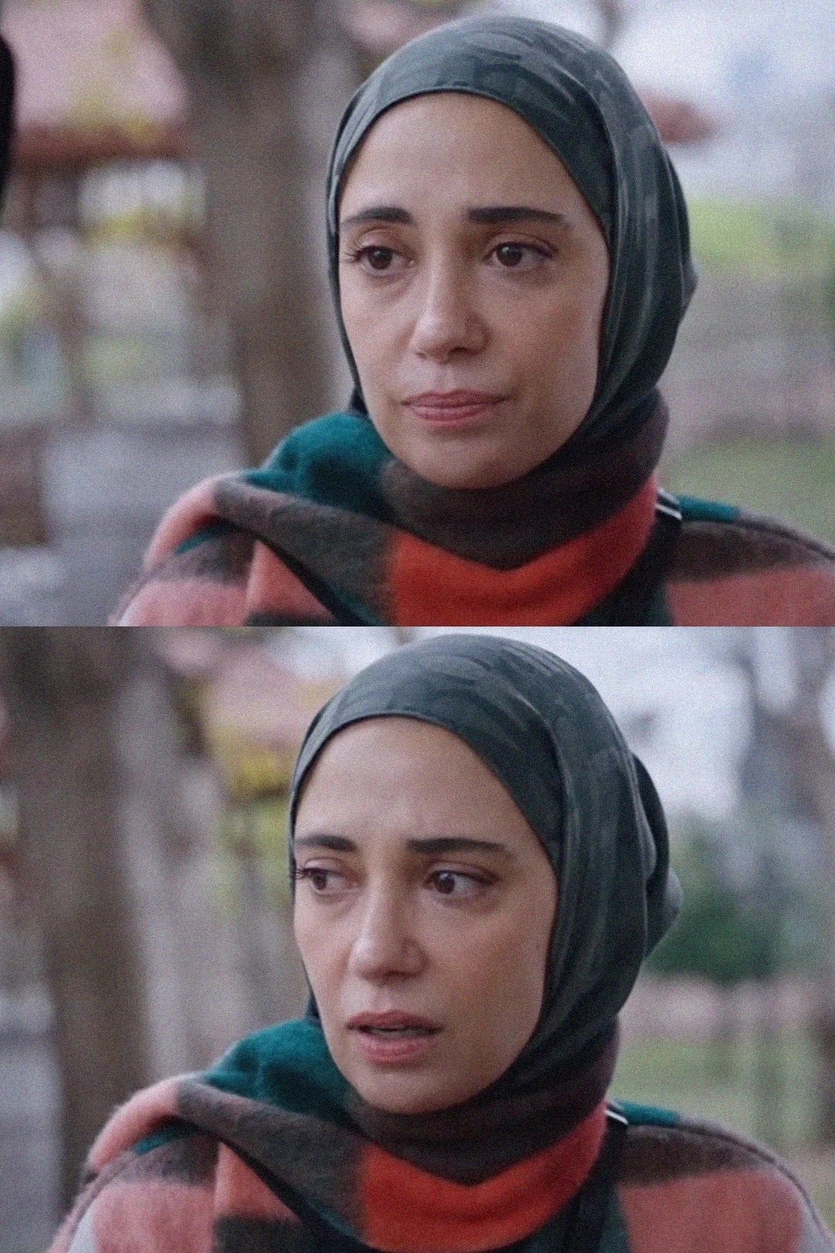 Cranberry Sherbet Nursema’s Choice: Script Pattern Jacquard Italian Silk Scarf Army Green