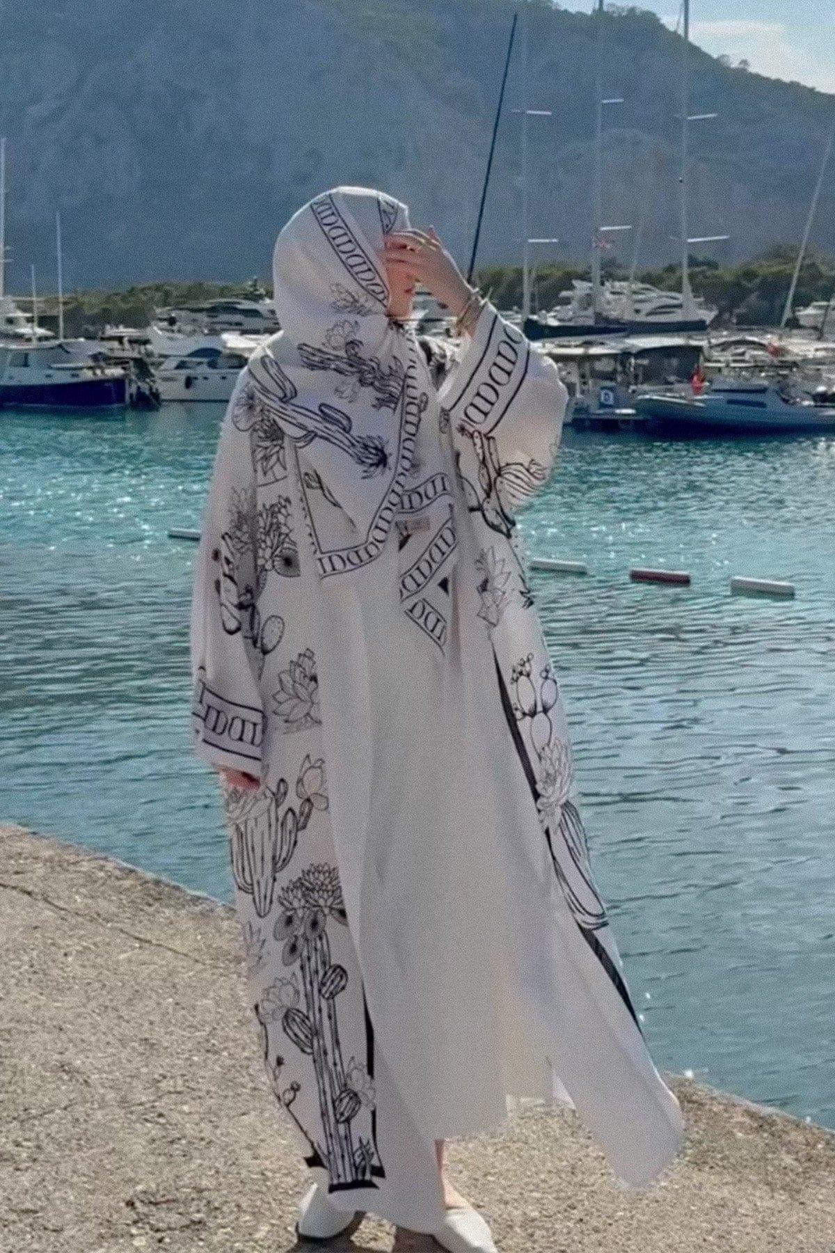 desert-viscose-abaya-ecru-3273 - Carell Hijab