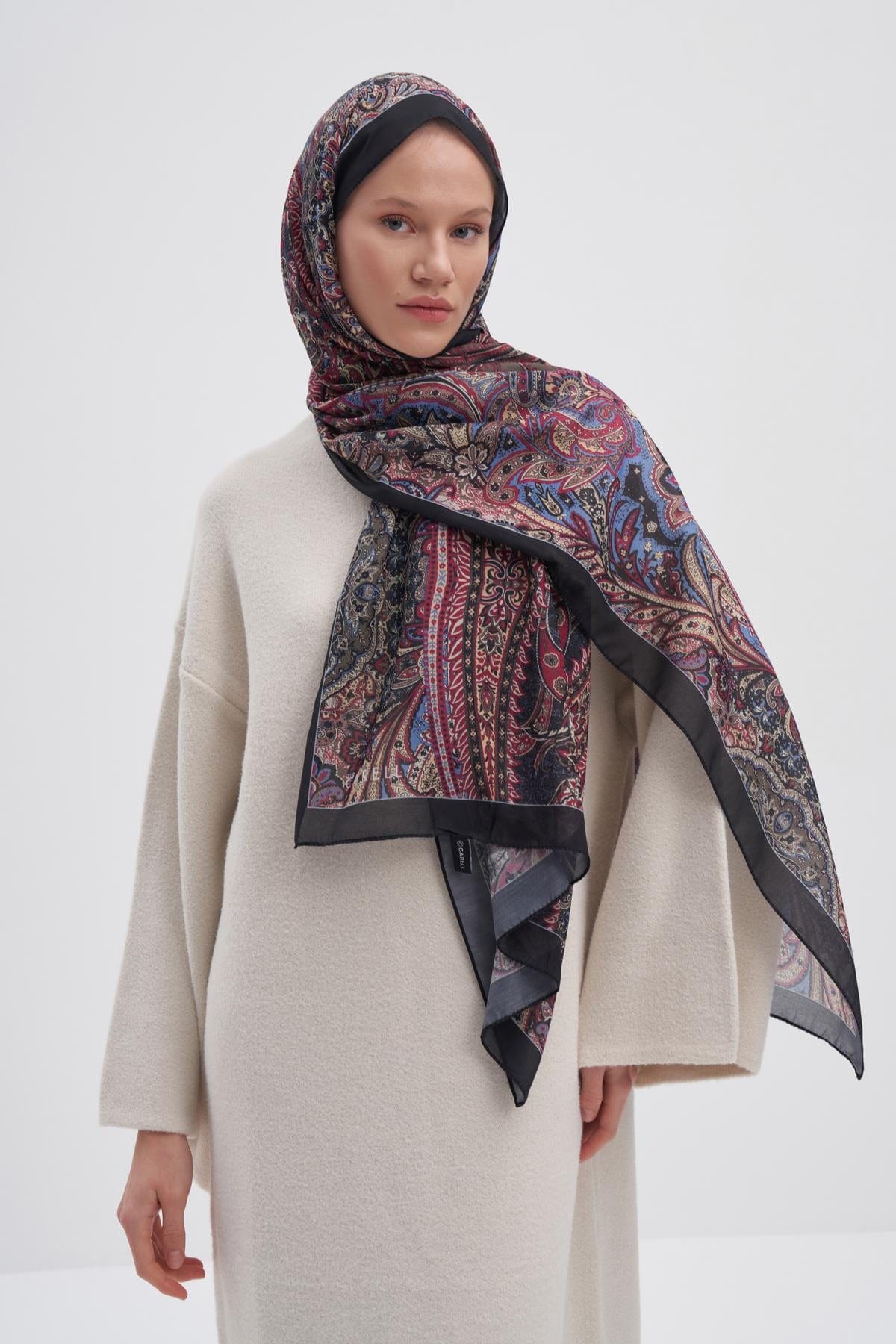 Diamond Nilla Cotton Scarf Dark