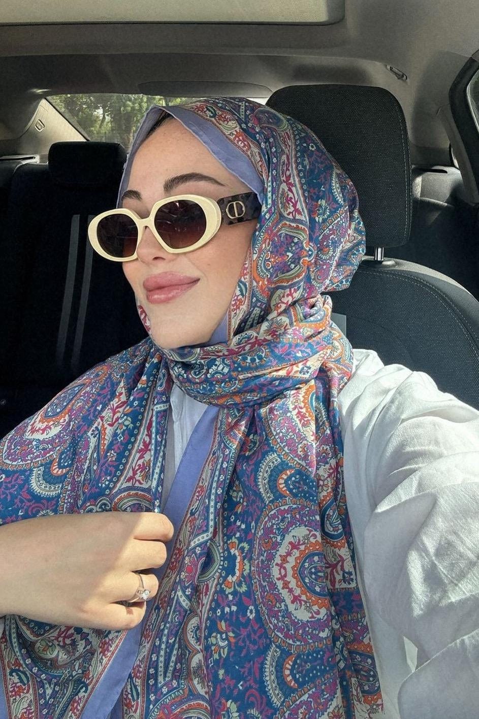 Ebrar's Choice: Harmony Comfy Silk Scarf Lilac