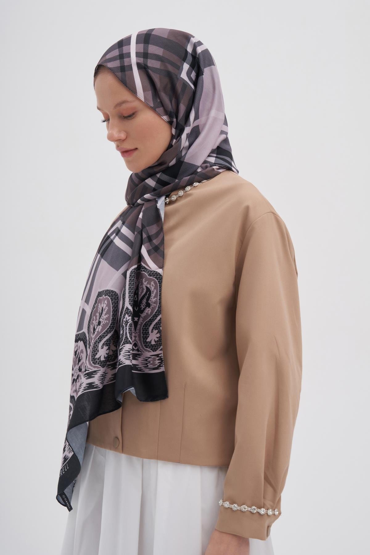 Echo Rustic Cotton Scarf Mink