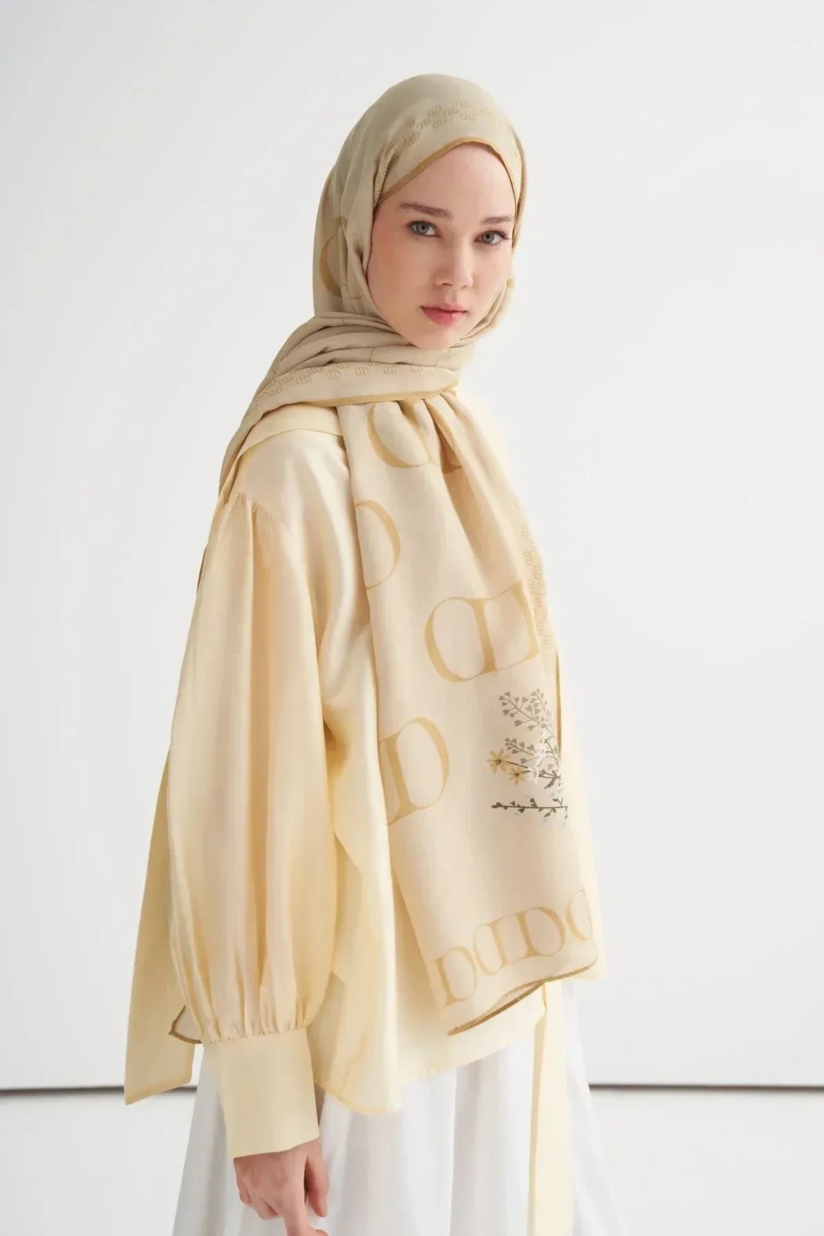 elegance-monogram-viscose-soft-yellow-5357 - Carell Hijab