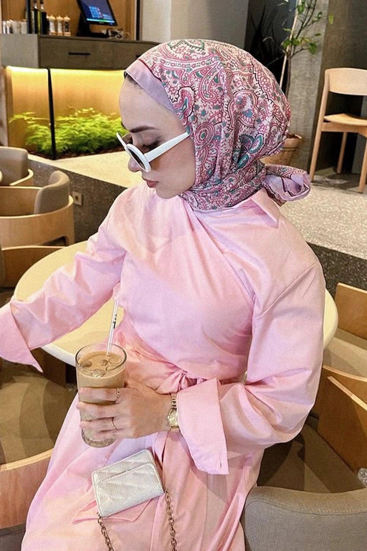 ennur-turk-s-choice-sky-early-silk-scarf-pink-4595 - Carell Hijab