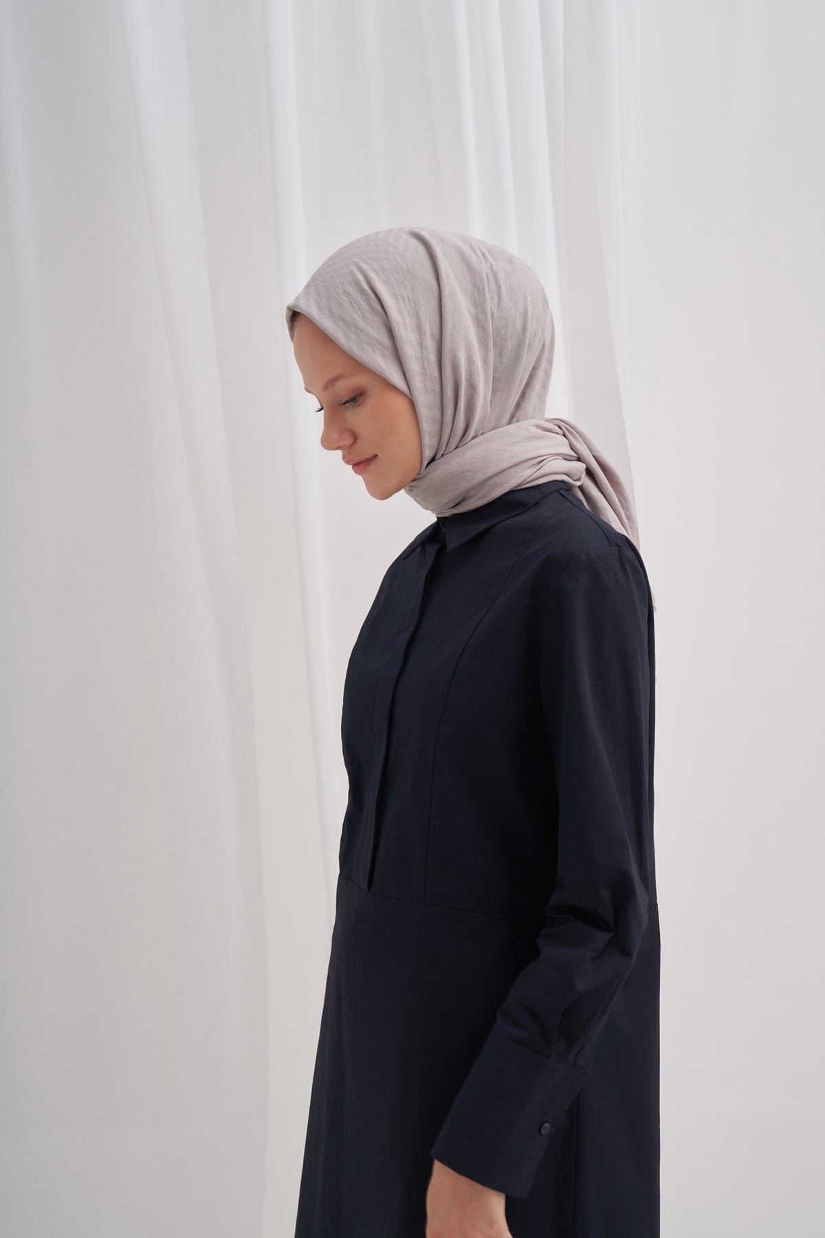 Fasone Modal Jacquard Scarf Smoky