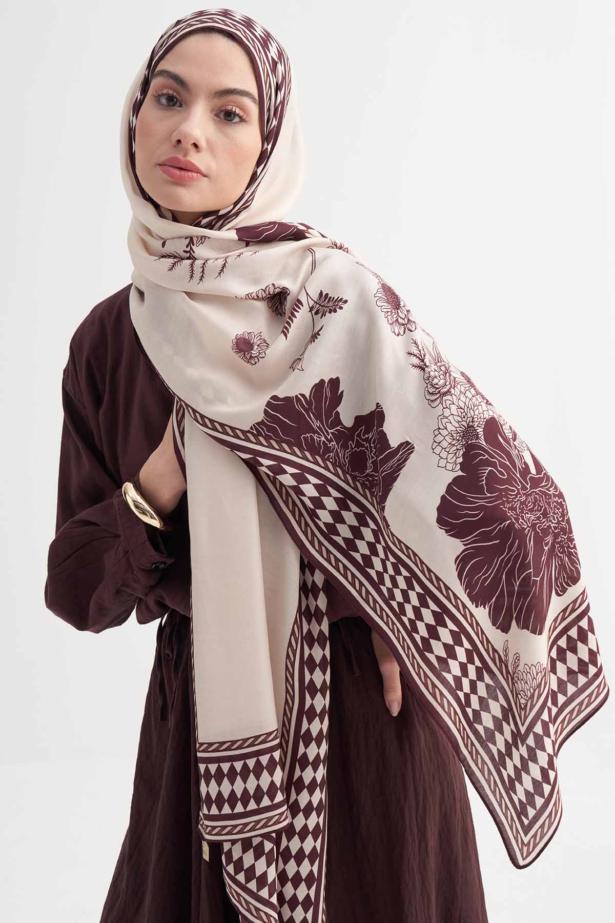 Fiora Incira Viscose Scarf Cream