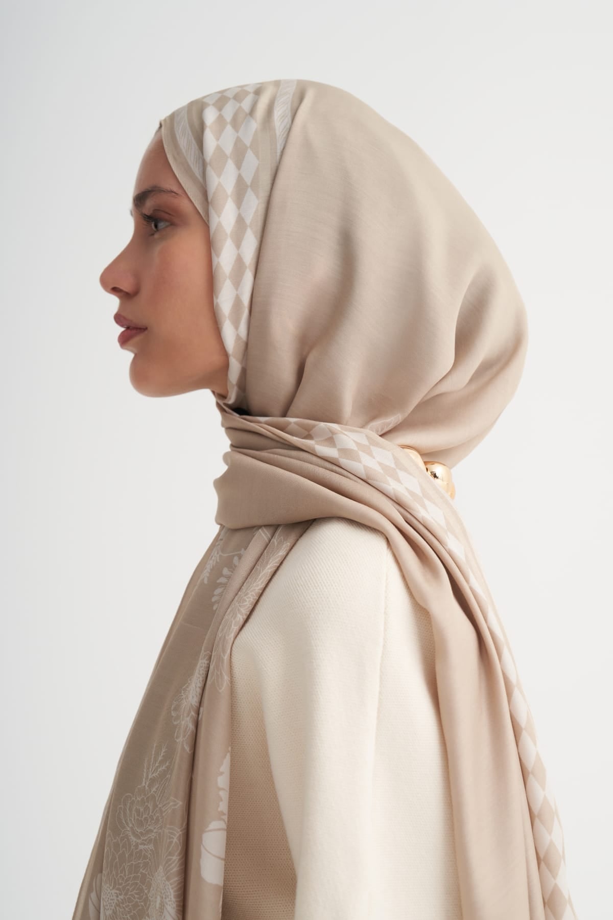 Fiora Incira Viscose Scarf Mink