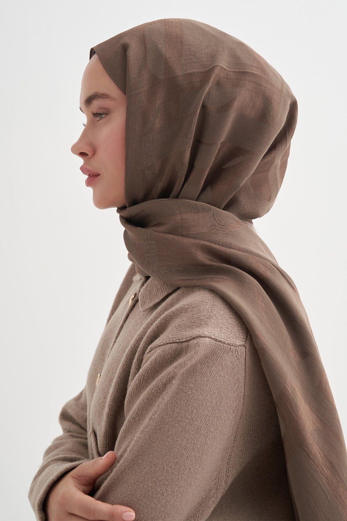 geometric-pattern-liora-cotton-scarf-mink-5461 - Carell Hijab