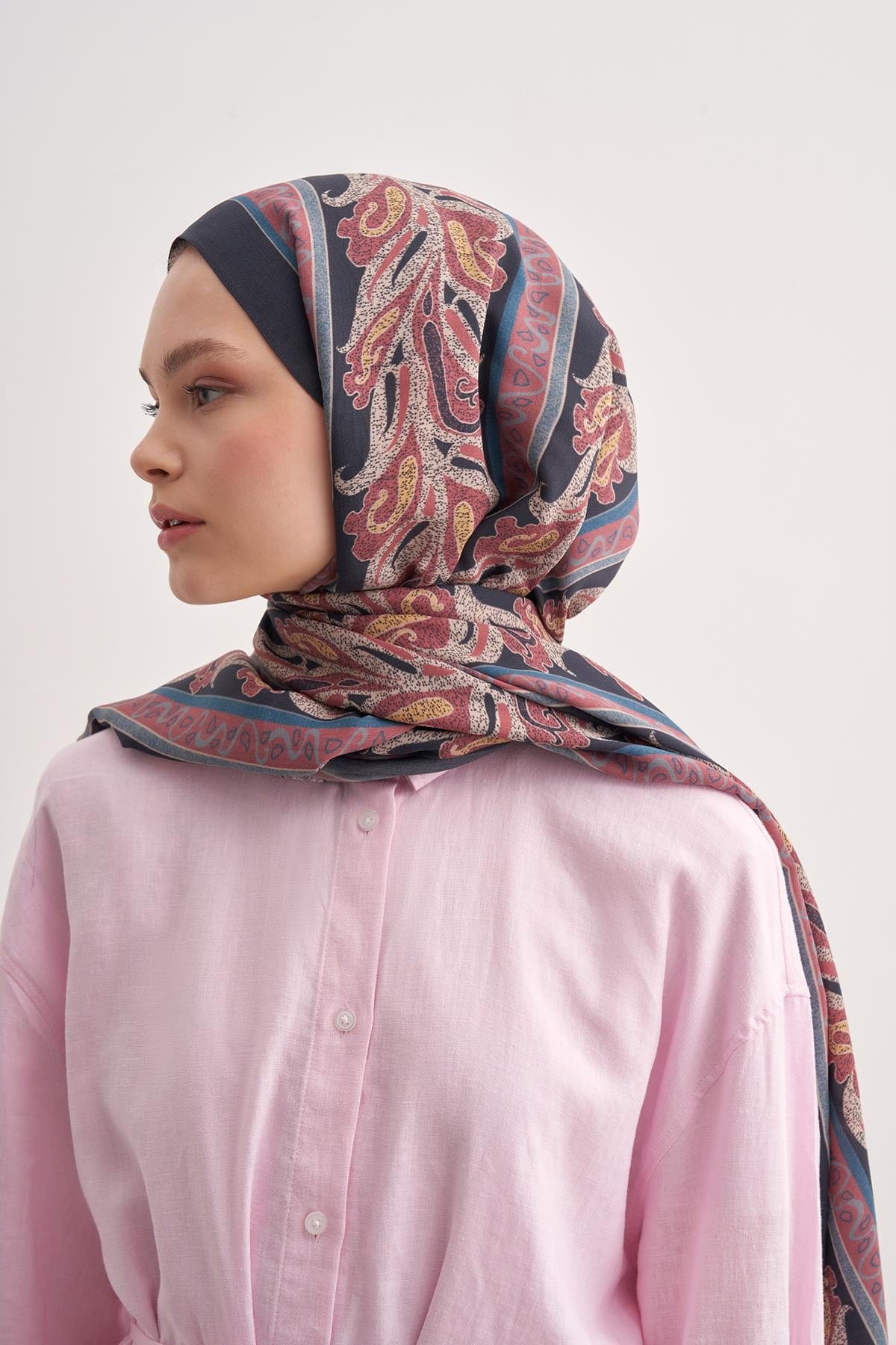 Glow Vela Viscose Scarf Soft Pink