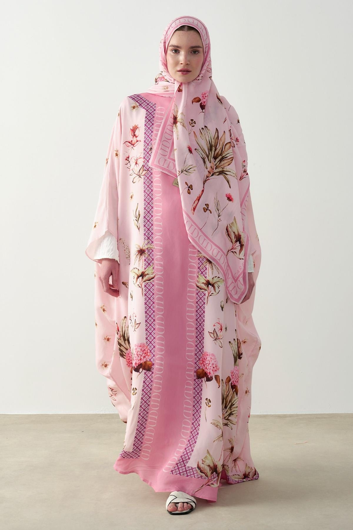 Glow Viscose Abaya Candy Pink