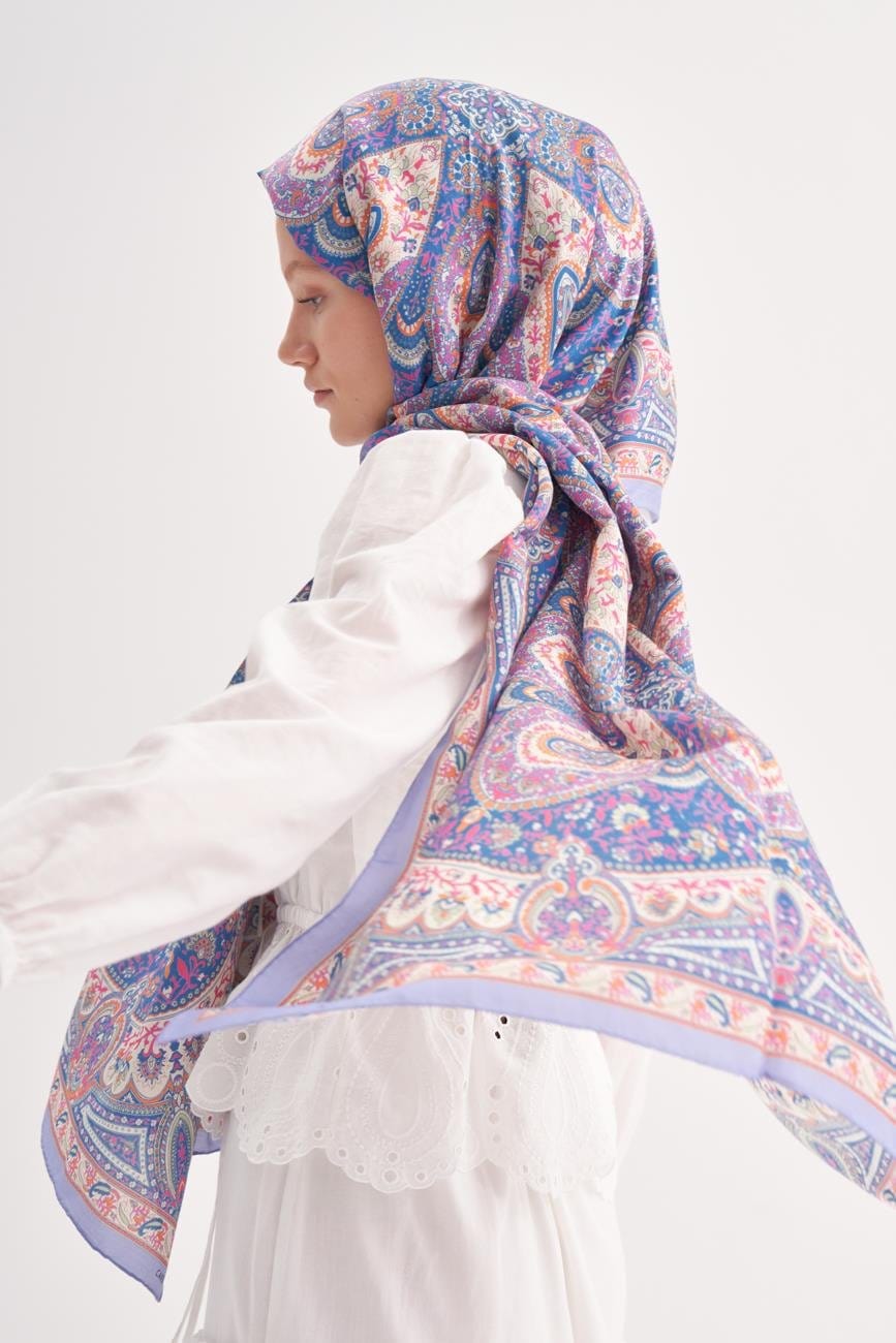 Harmony Comfy Silk Scarf Lilac