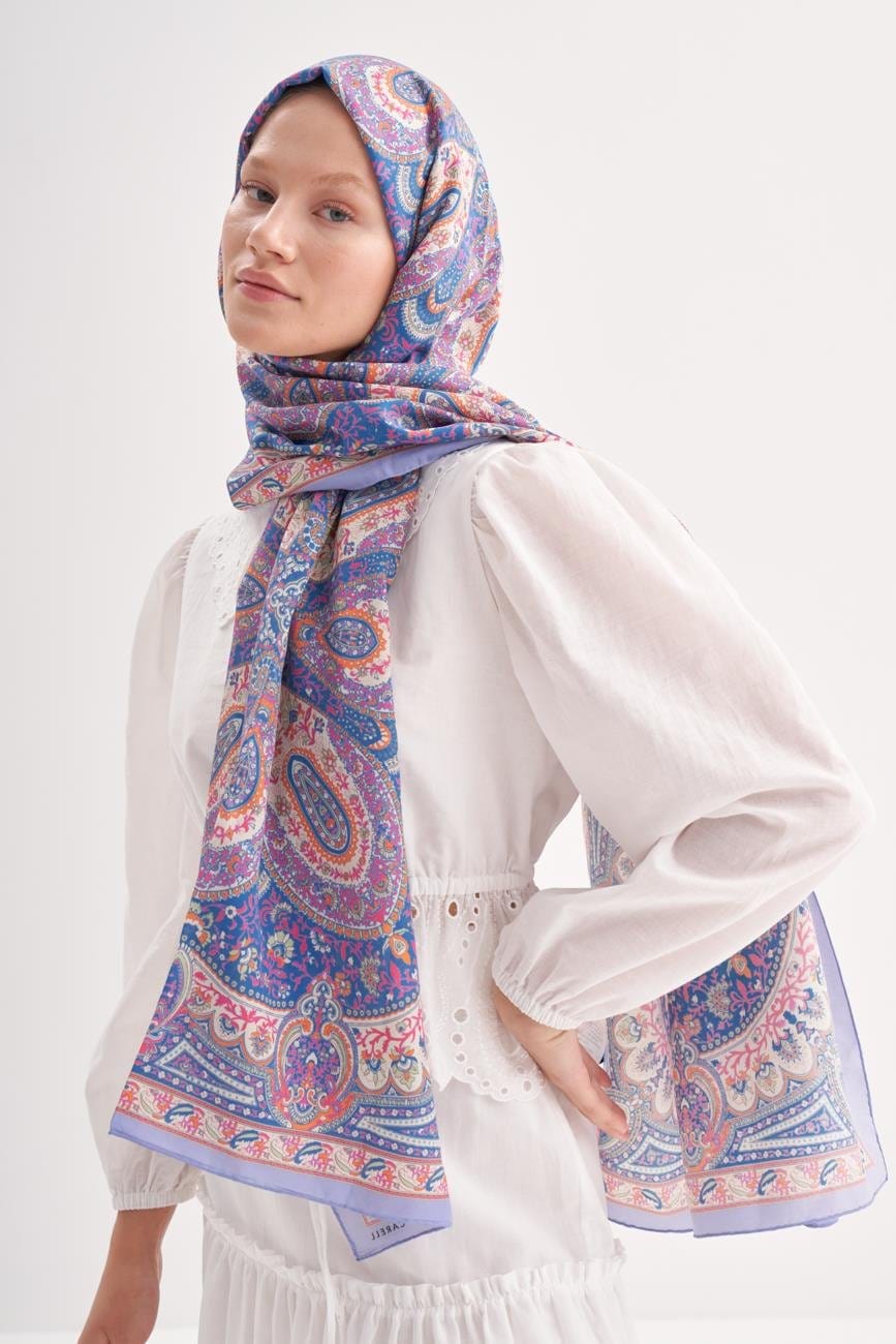 Harmony Comfy Silk Scarf Lilac