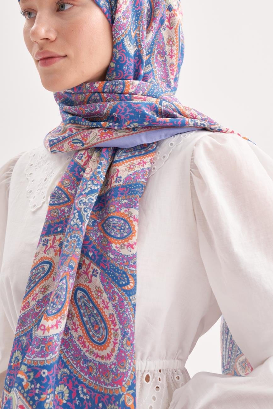 Harmony Comfy Silk Scarf Lilac
