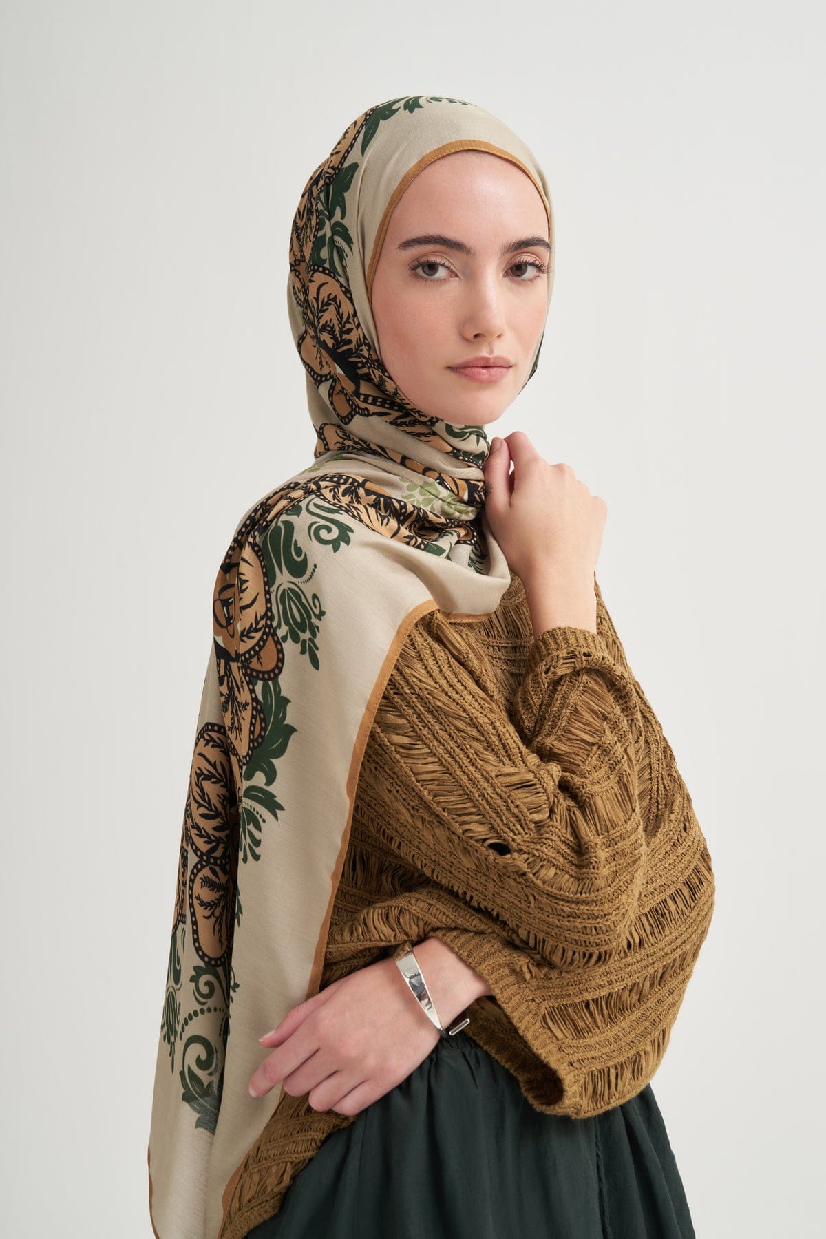 Jasmina Incira Viscose Scarf Mink