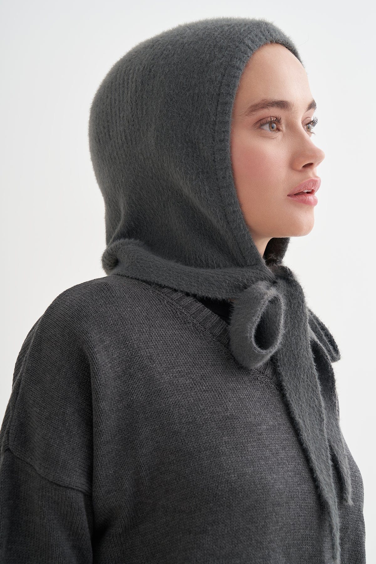 Knit Balaclava Anthracite
