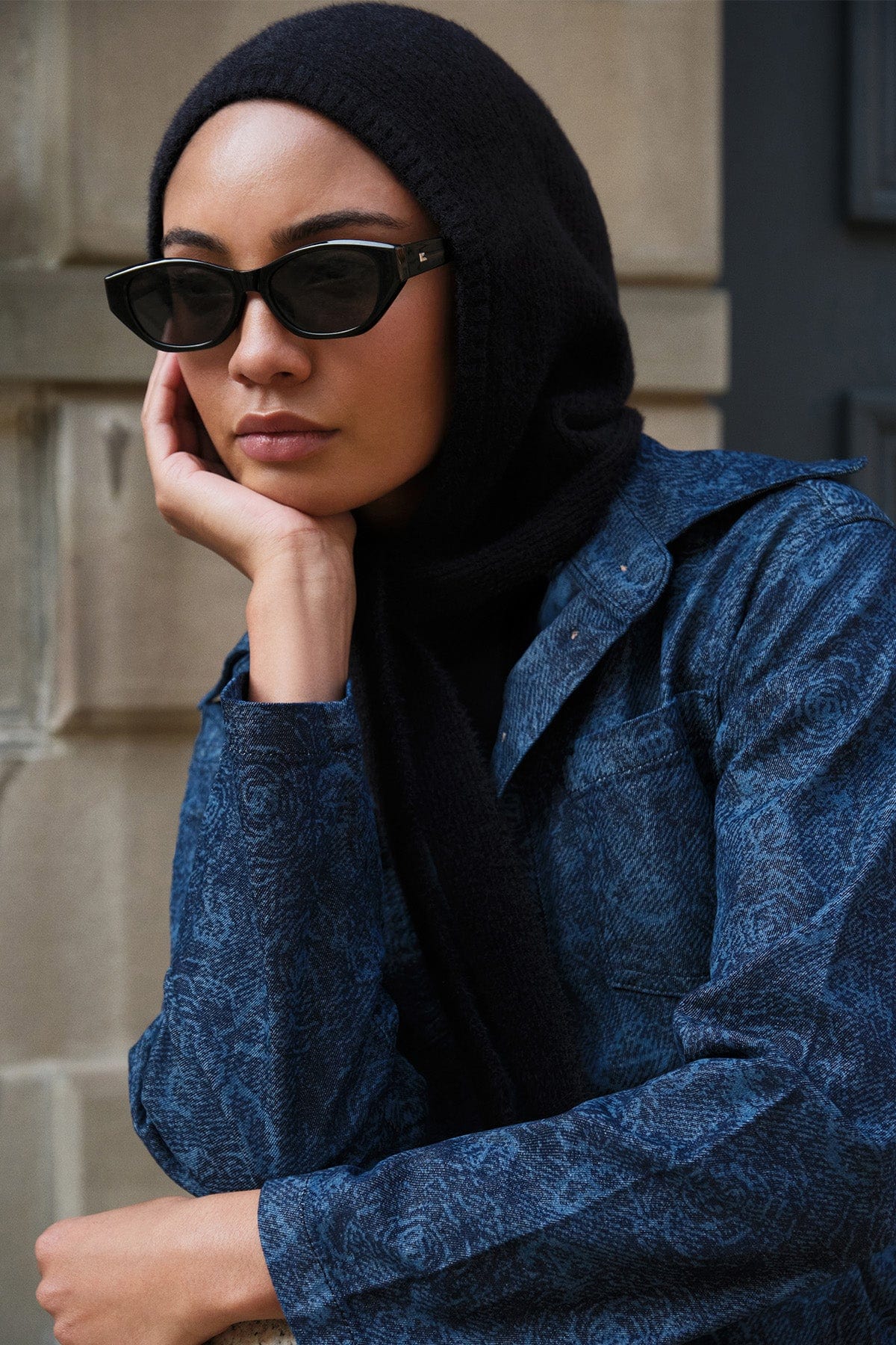 Knit Balaclava Black