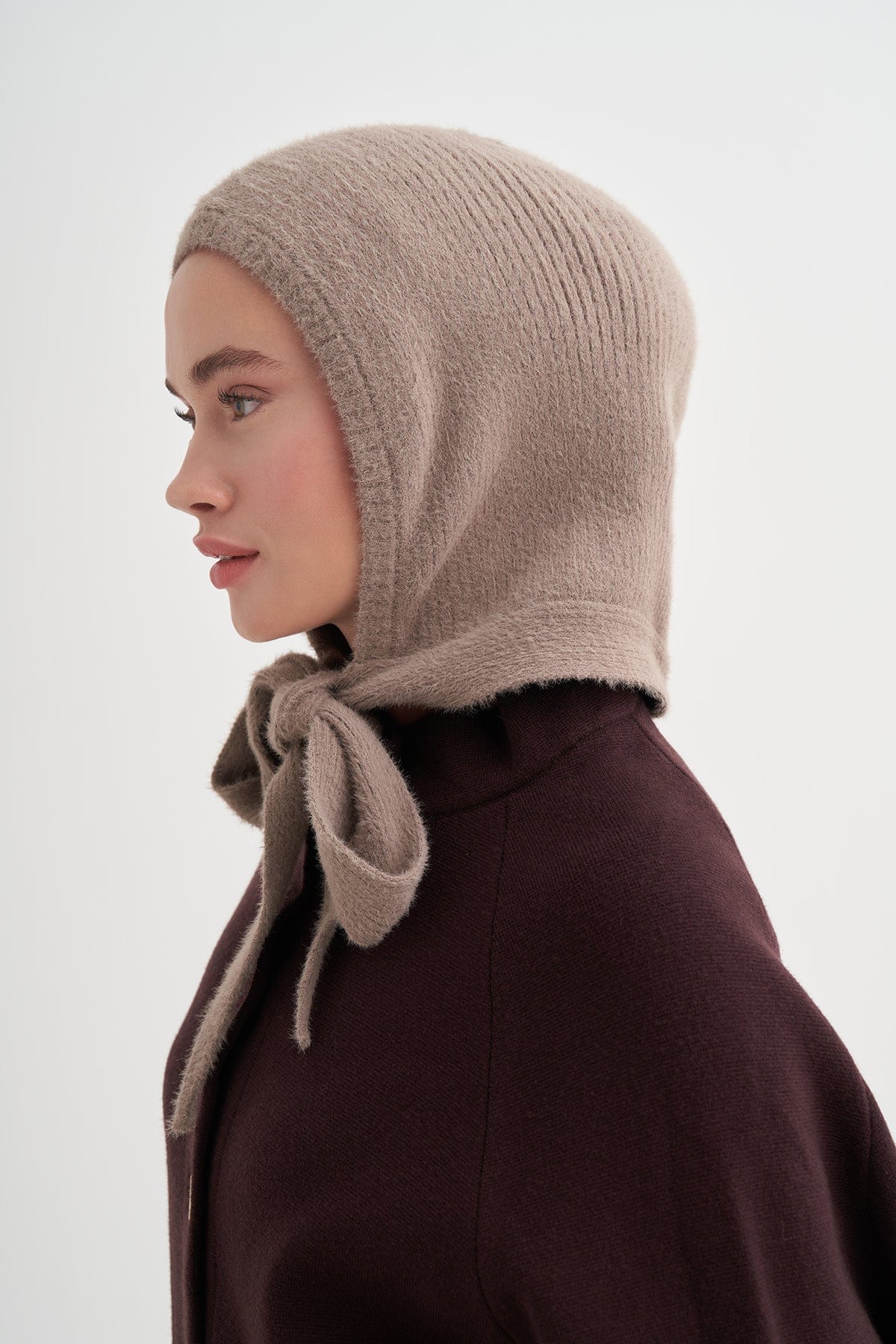 Knit Balaclava Soft Brown