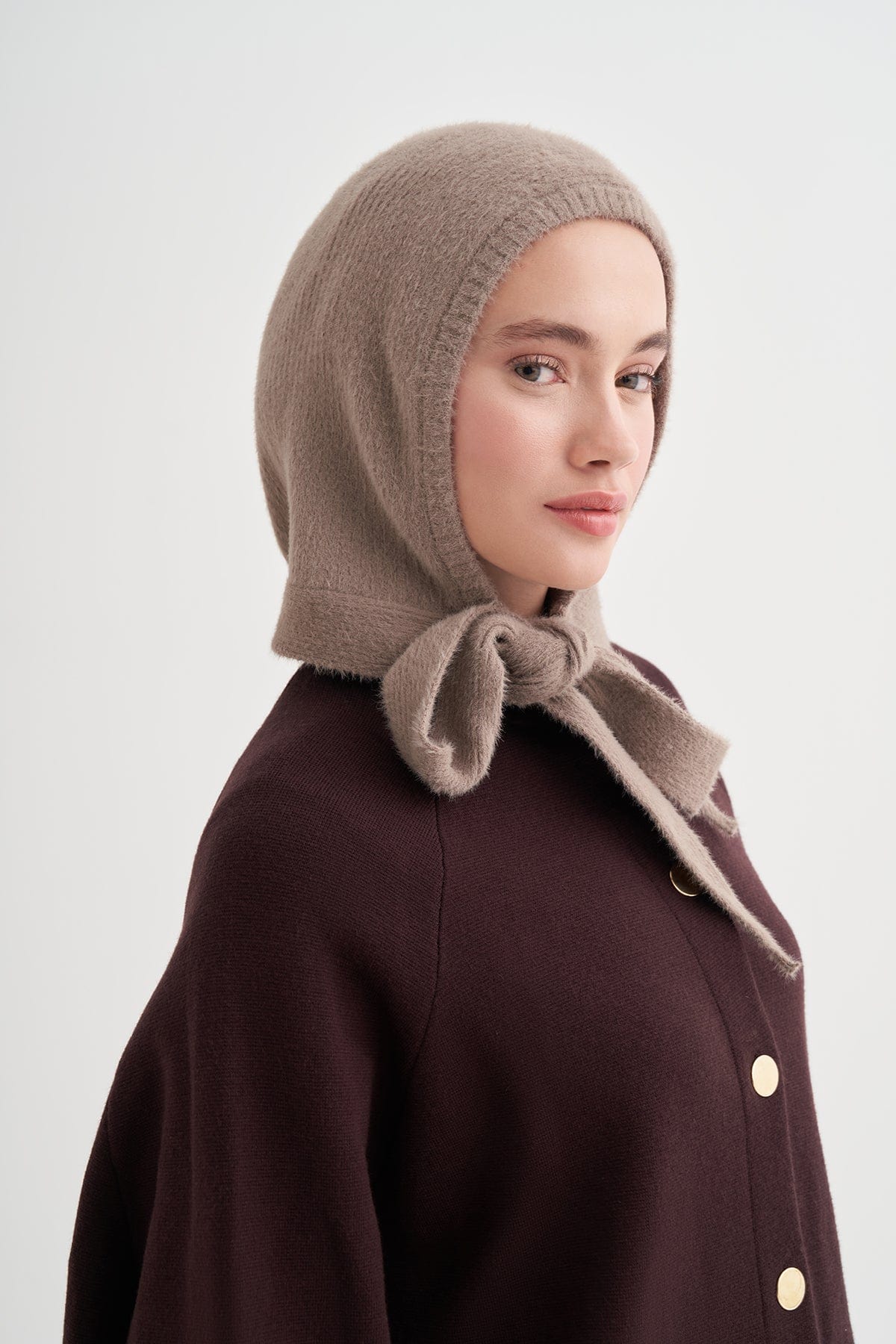 Knit Balaclava Soft Brown