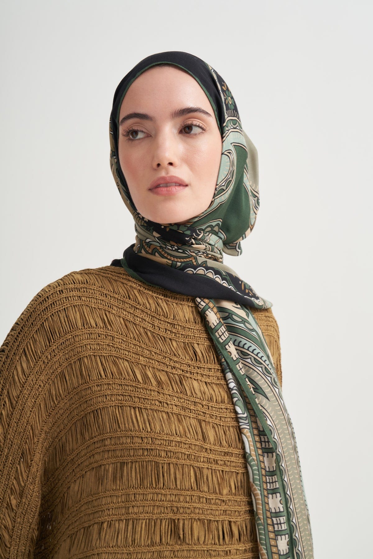 Lavinia Incira Viscose Scarf Emerald