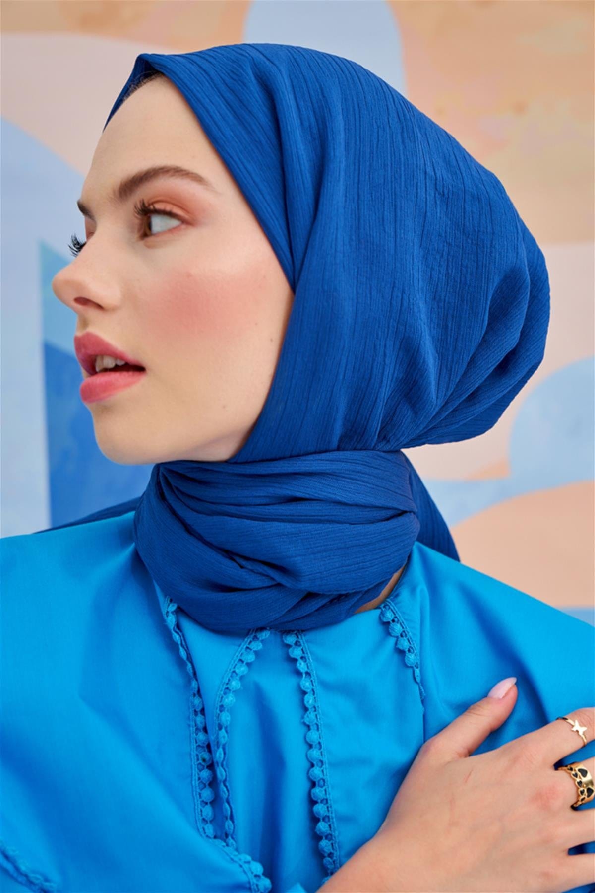 Lien Natural Weave Indigo