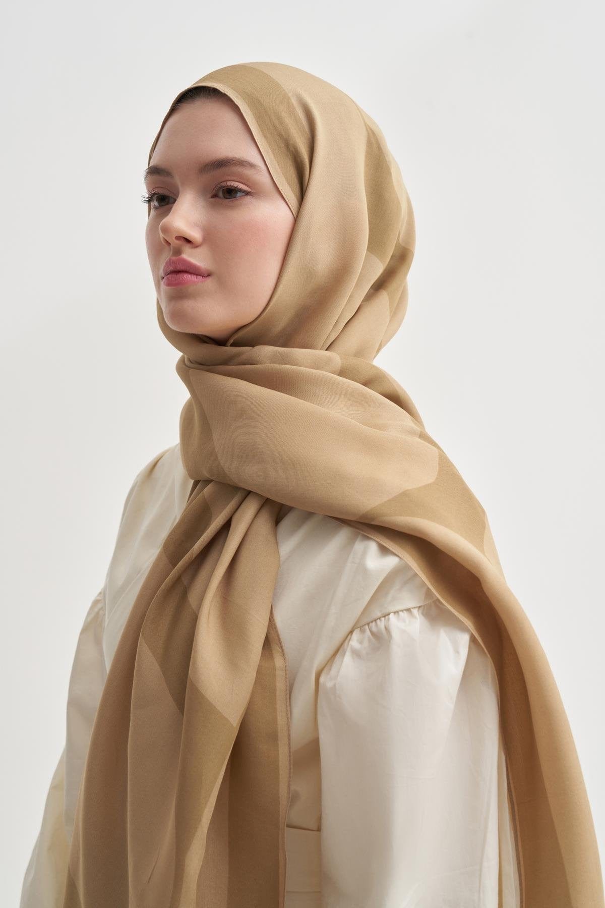 Linea Monogram Viscose Scarf  Mustard