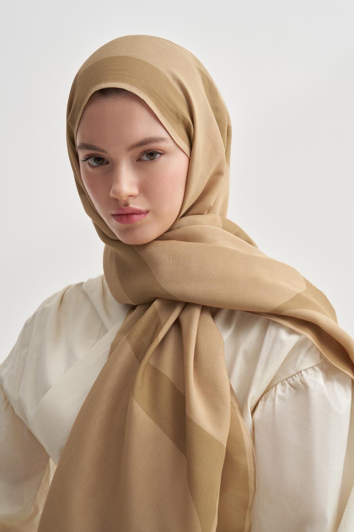 Linea Monogram Viscose Scarf  Mustard