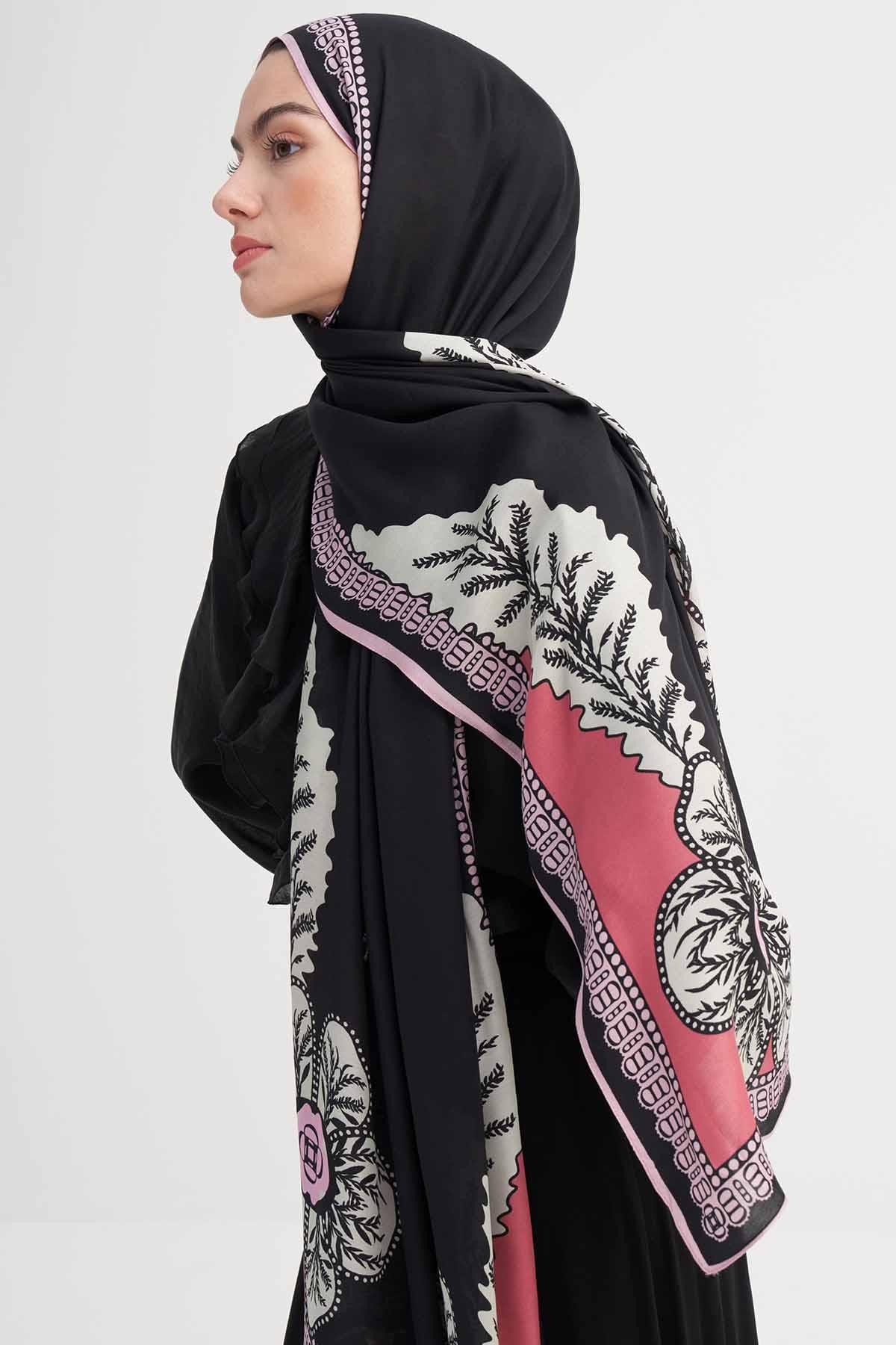 liva-incira-viscose-scarf-dark-pink-4591 - Carell Hijab