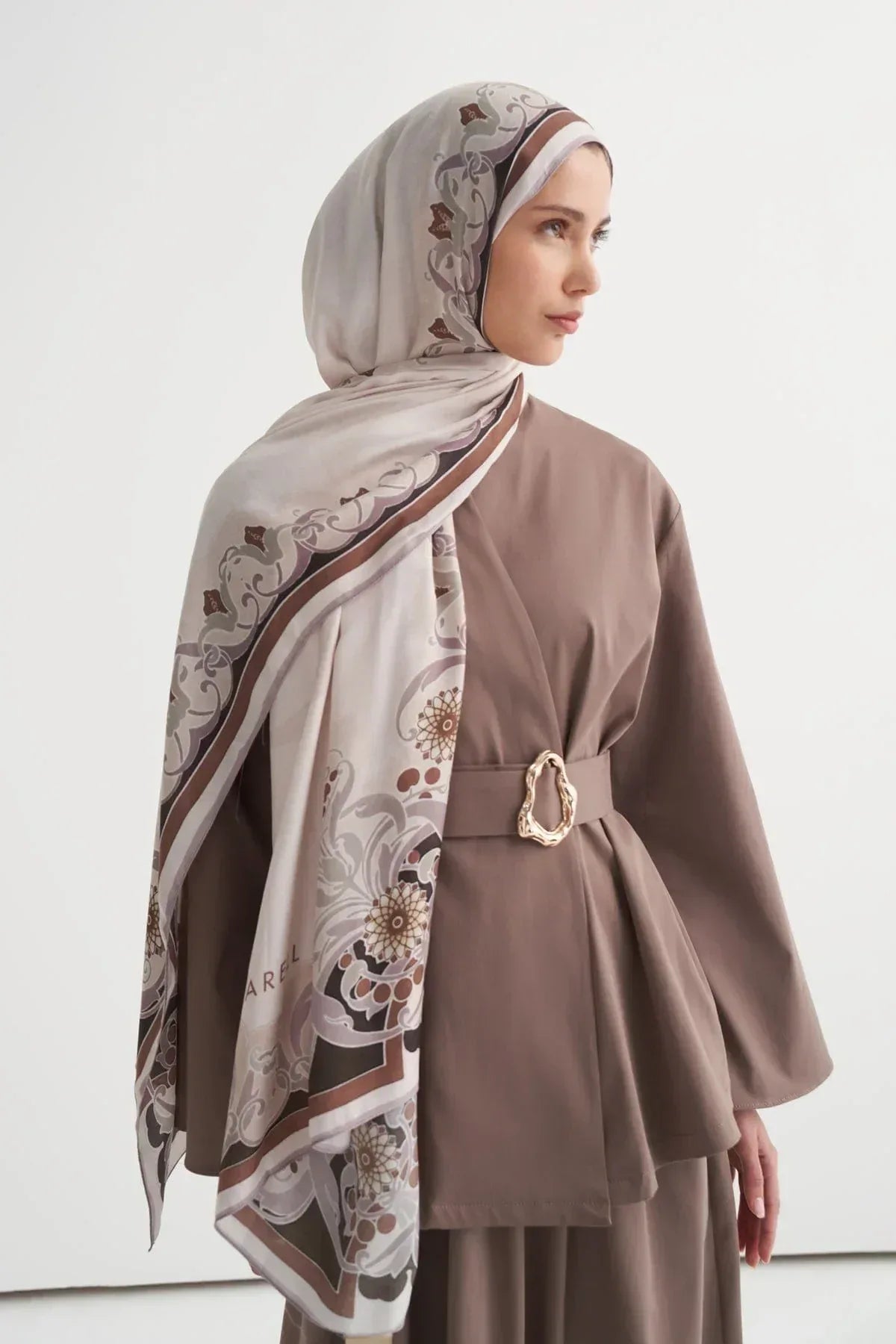 liva-incira-viscose-scarf-ecru-5083 - Carell Hijab